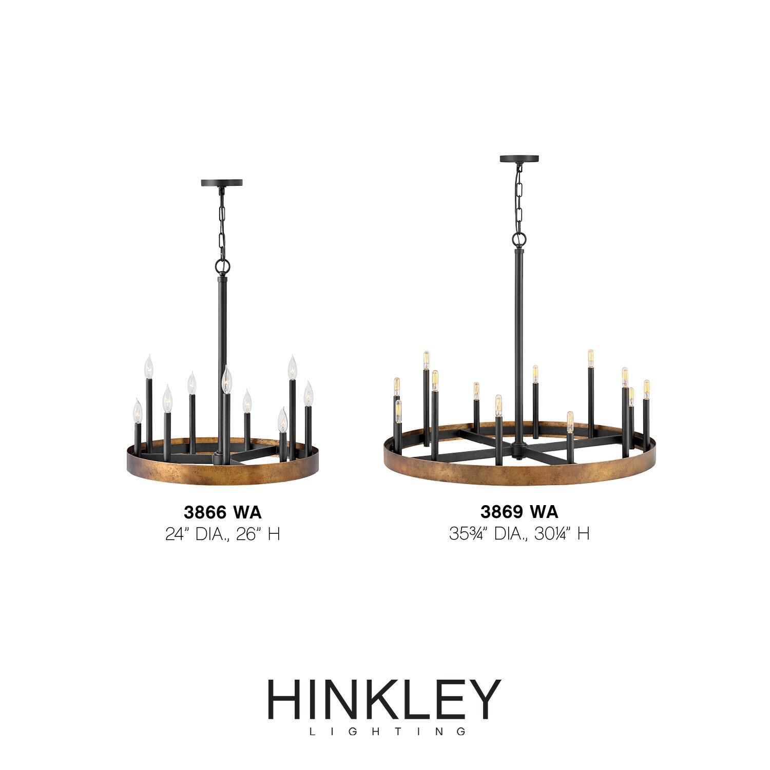 Wells 35 Inch 12 Light Chandelier by Hinkley Lighting