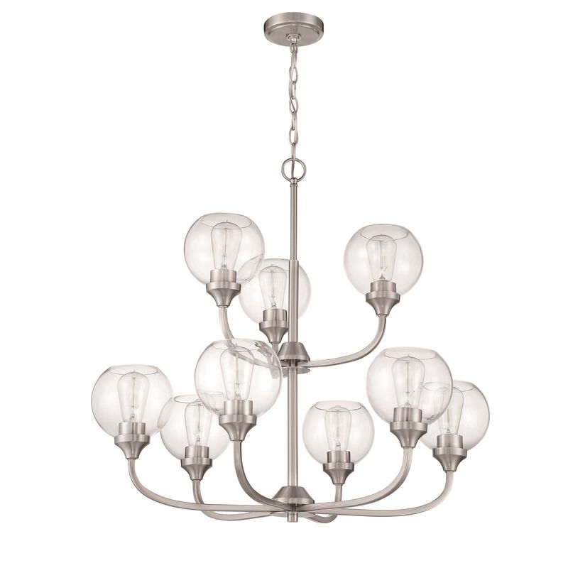 Glenda 29 Inch 9 Light Chandelier by Craftmade