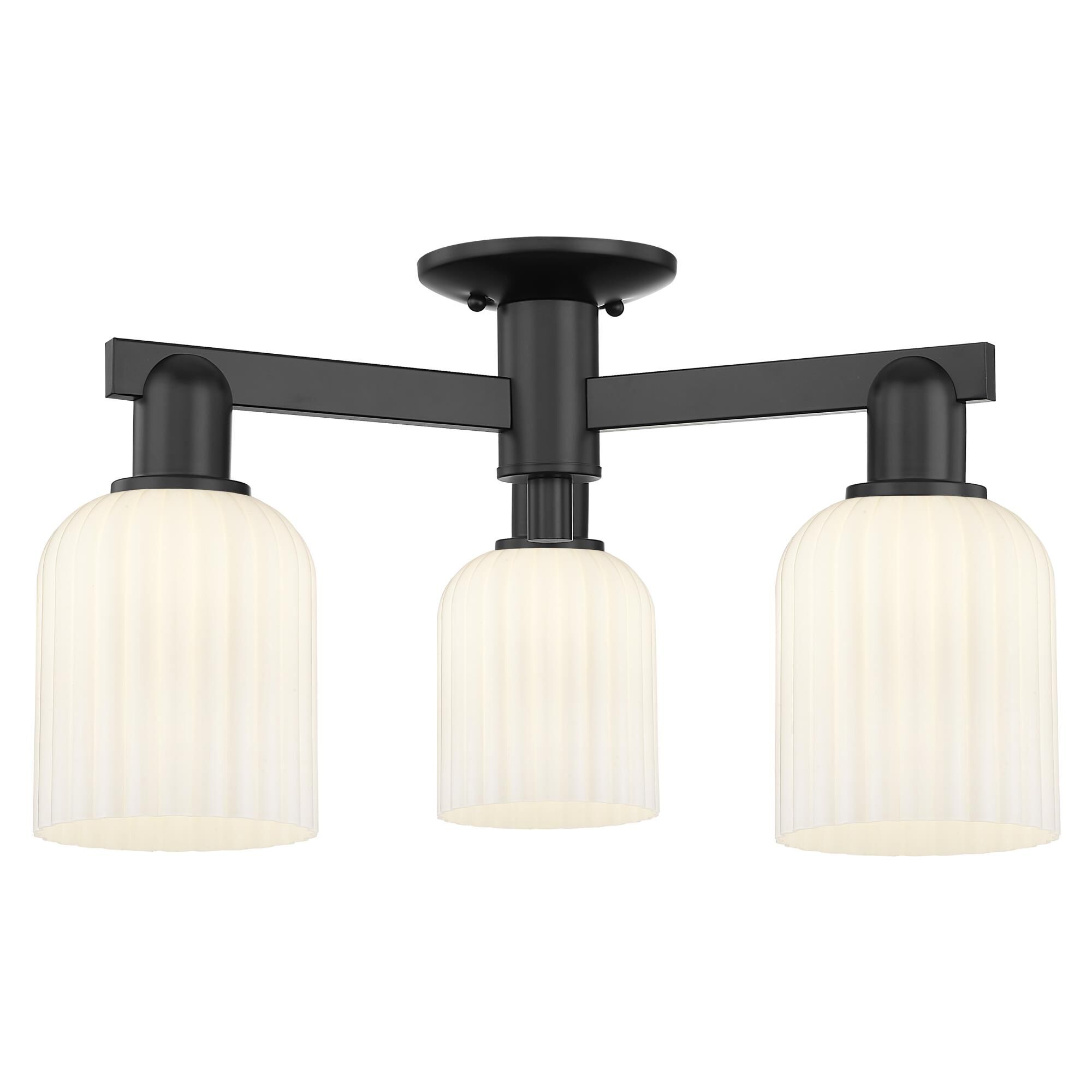 Shown in Matte Black finish and Gloss White glass