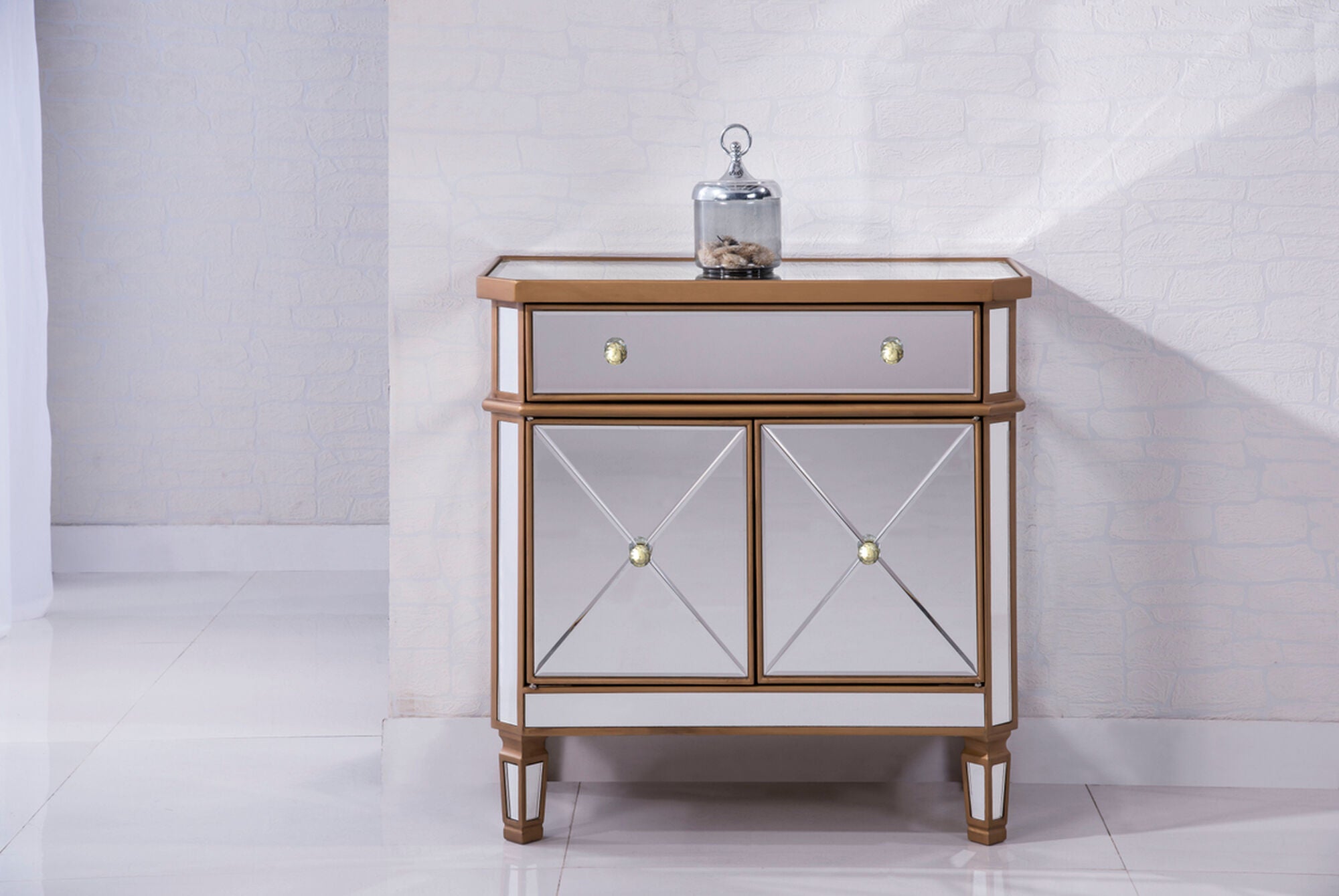 Shown in Hand Rubbed Antique Gold finish