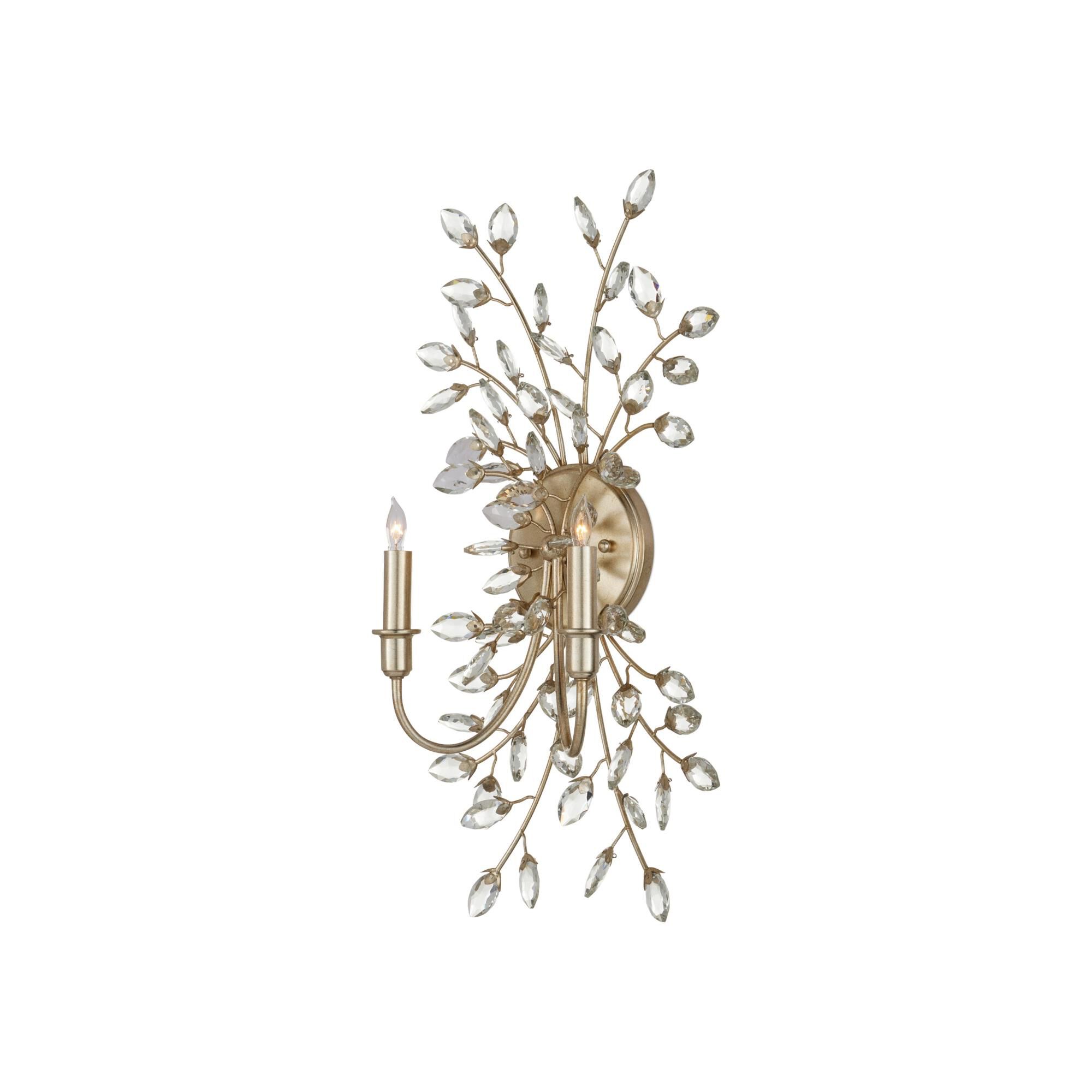 Forget-Me-Not 14 Inch Wall Sconce by Currey and Company
