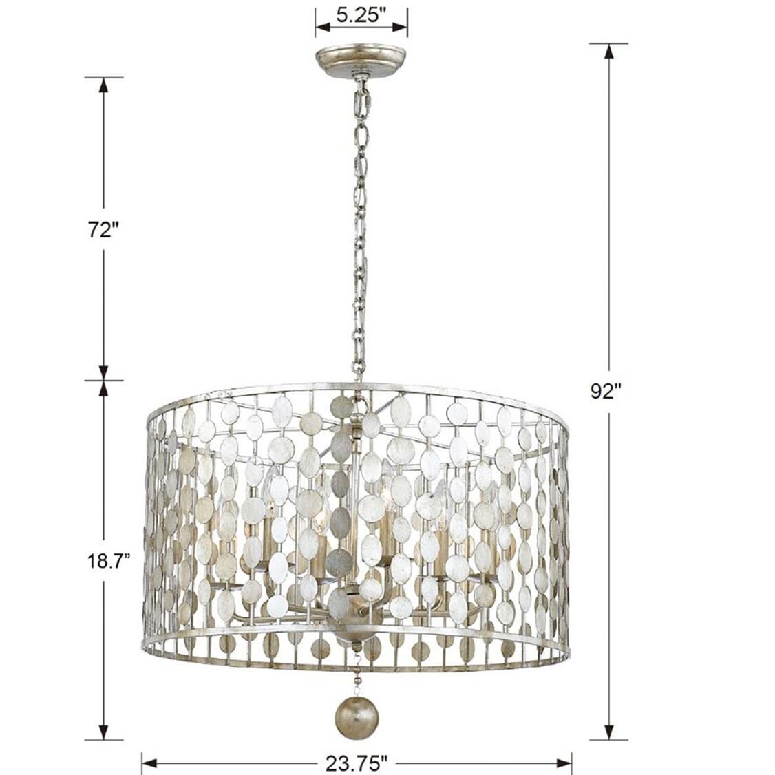 Shown in Antique Silver finish