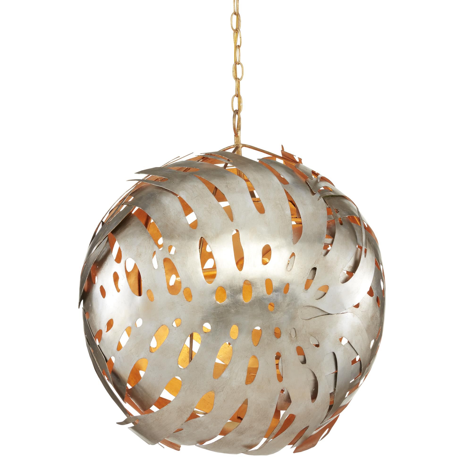 Shown in Contemporary Silver Leaf/Contemporary Gold Leaf finish