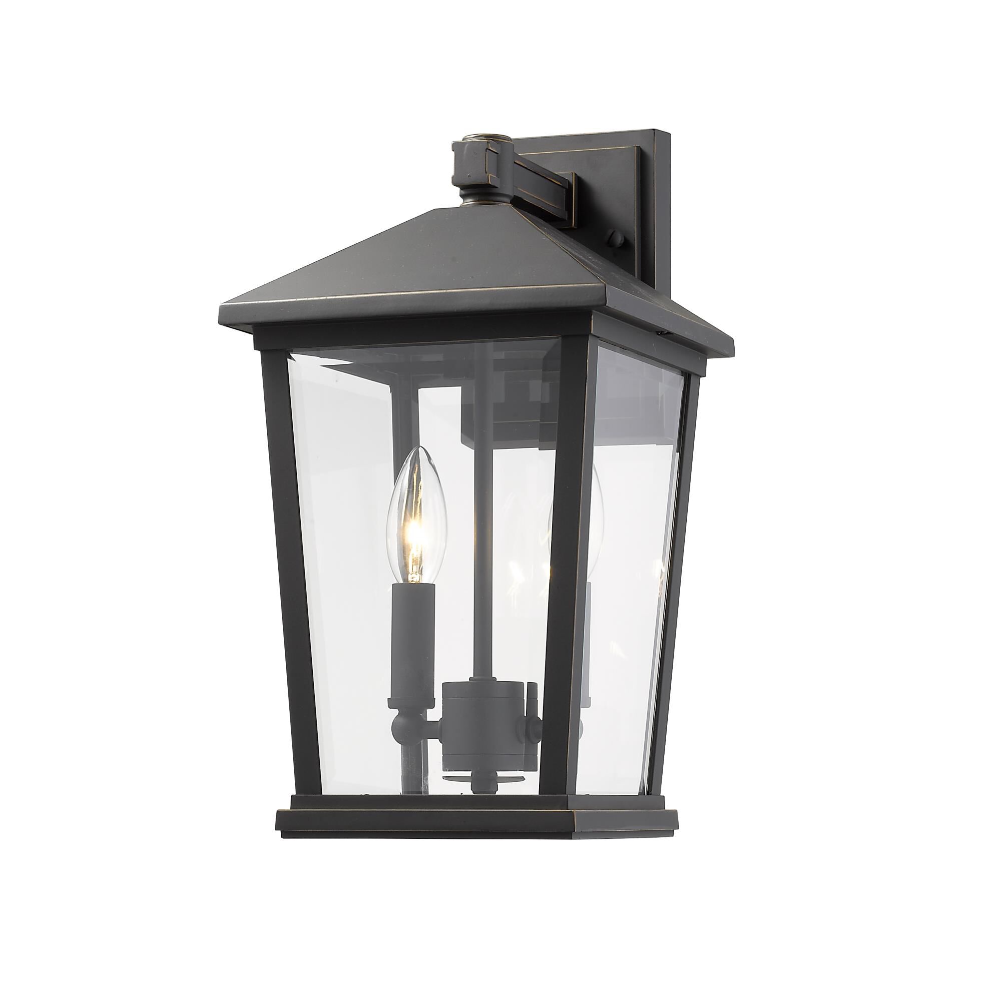 Beacon 15 Inch Tall 2 Light Outdoor Wall Light by Z-Lite