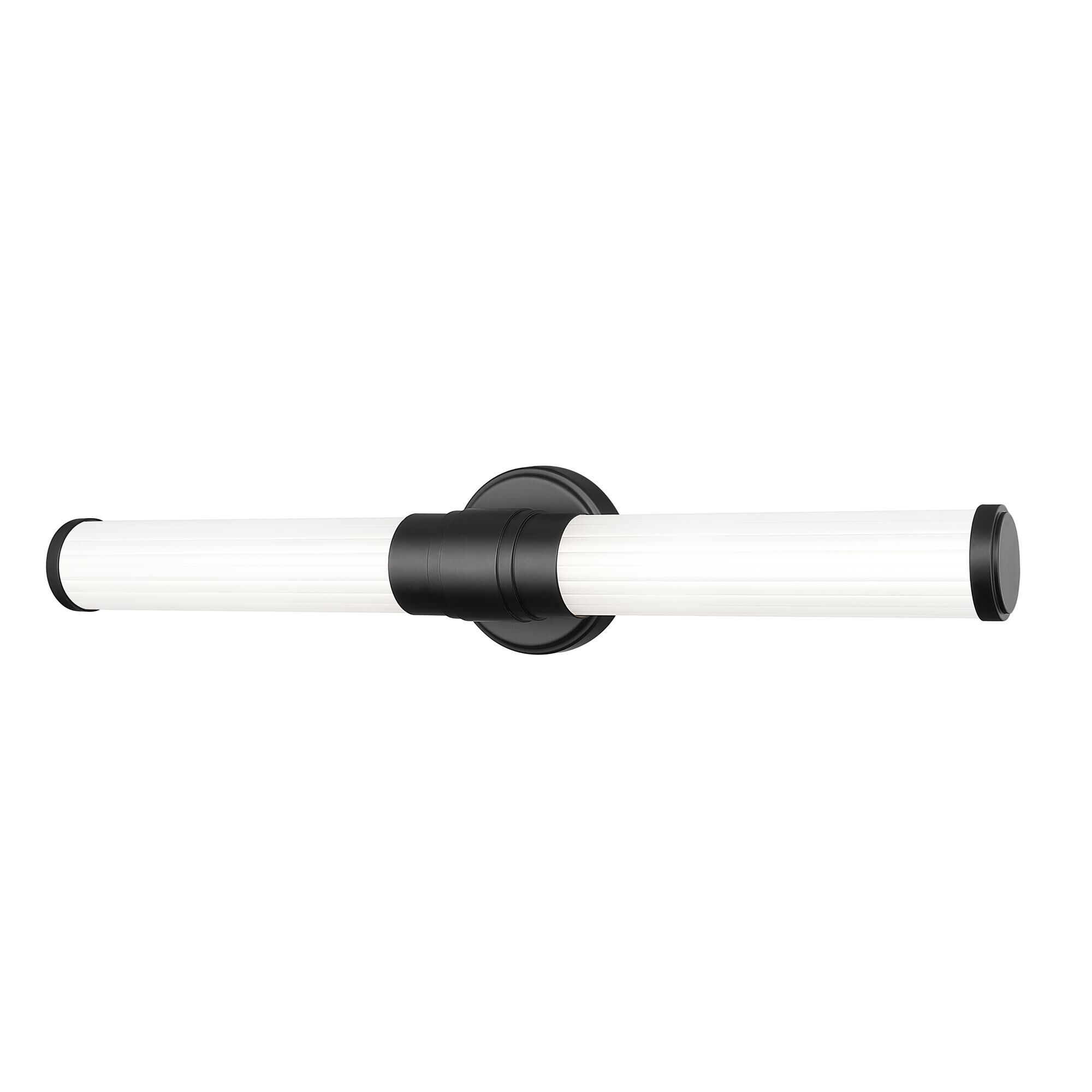 Shown in Matte Black finish and Opal White glass and Opal White shade