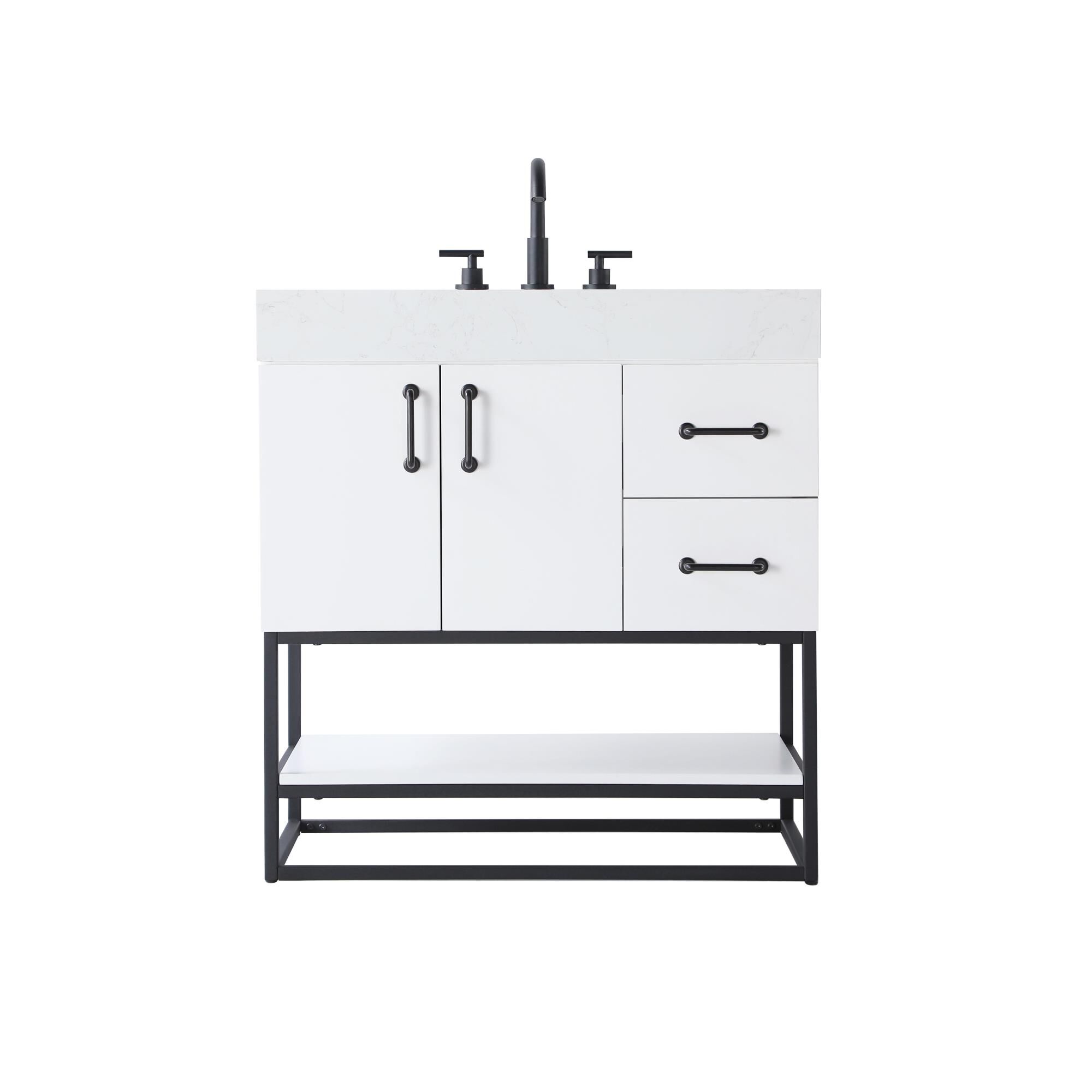 Shown in White finish