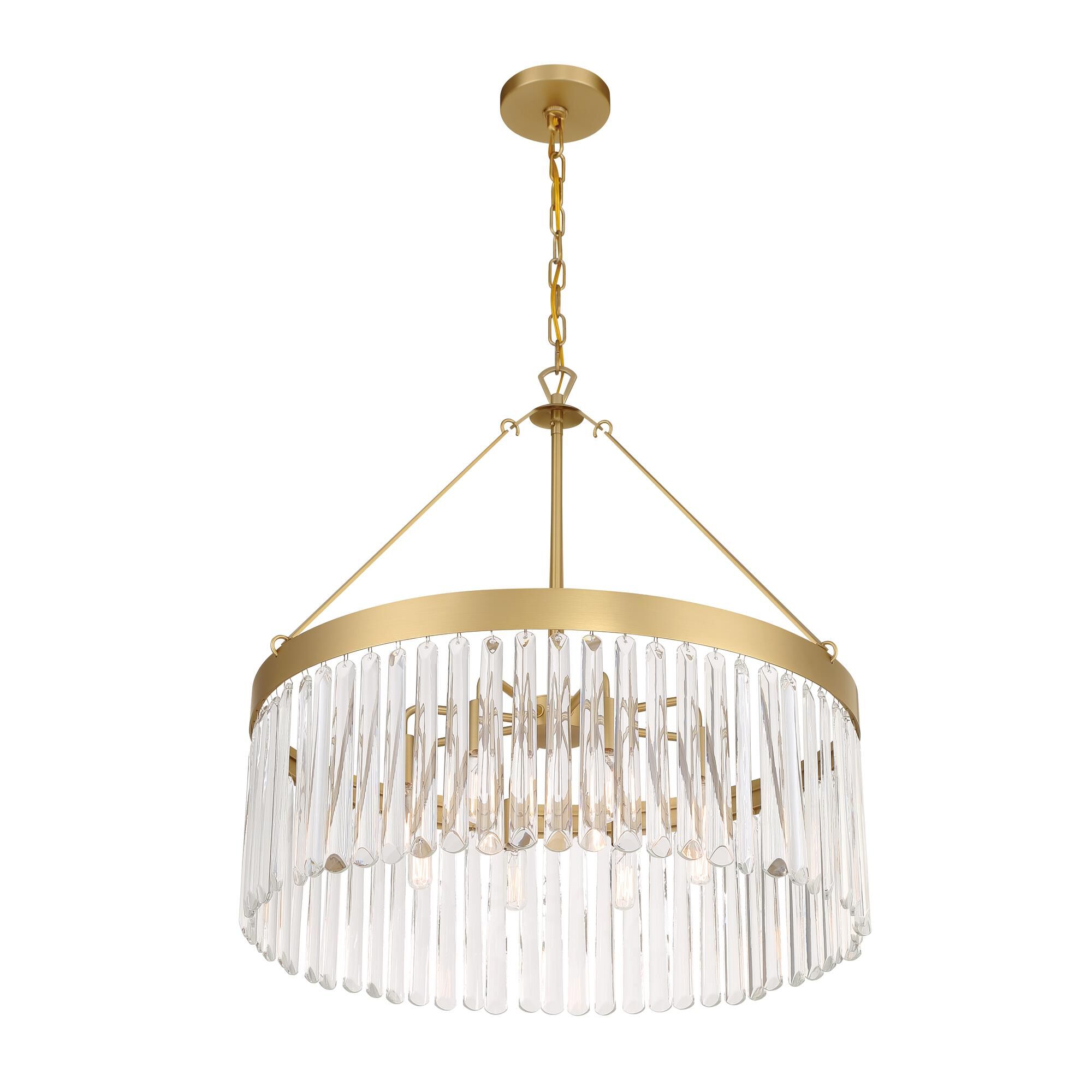 Emory 24 Inch 8 Light Chandelier by Crystorama