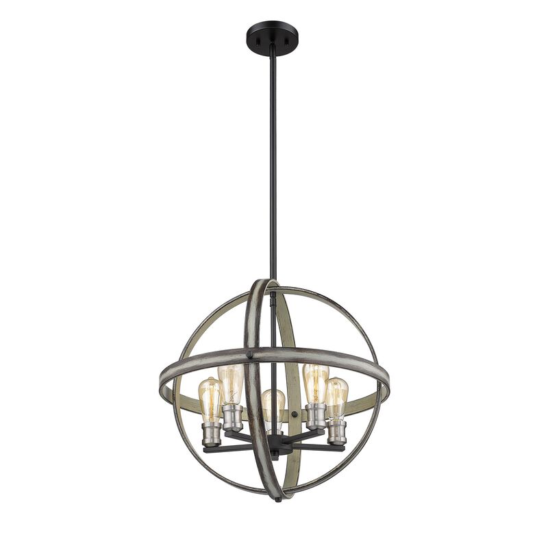 Kirkland 20 Inch 5 Light Chandelier by Z-Lite