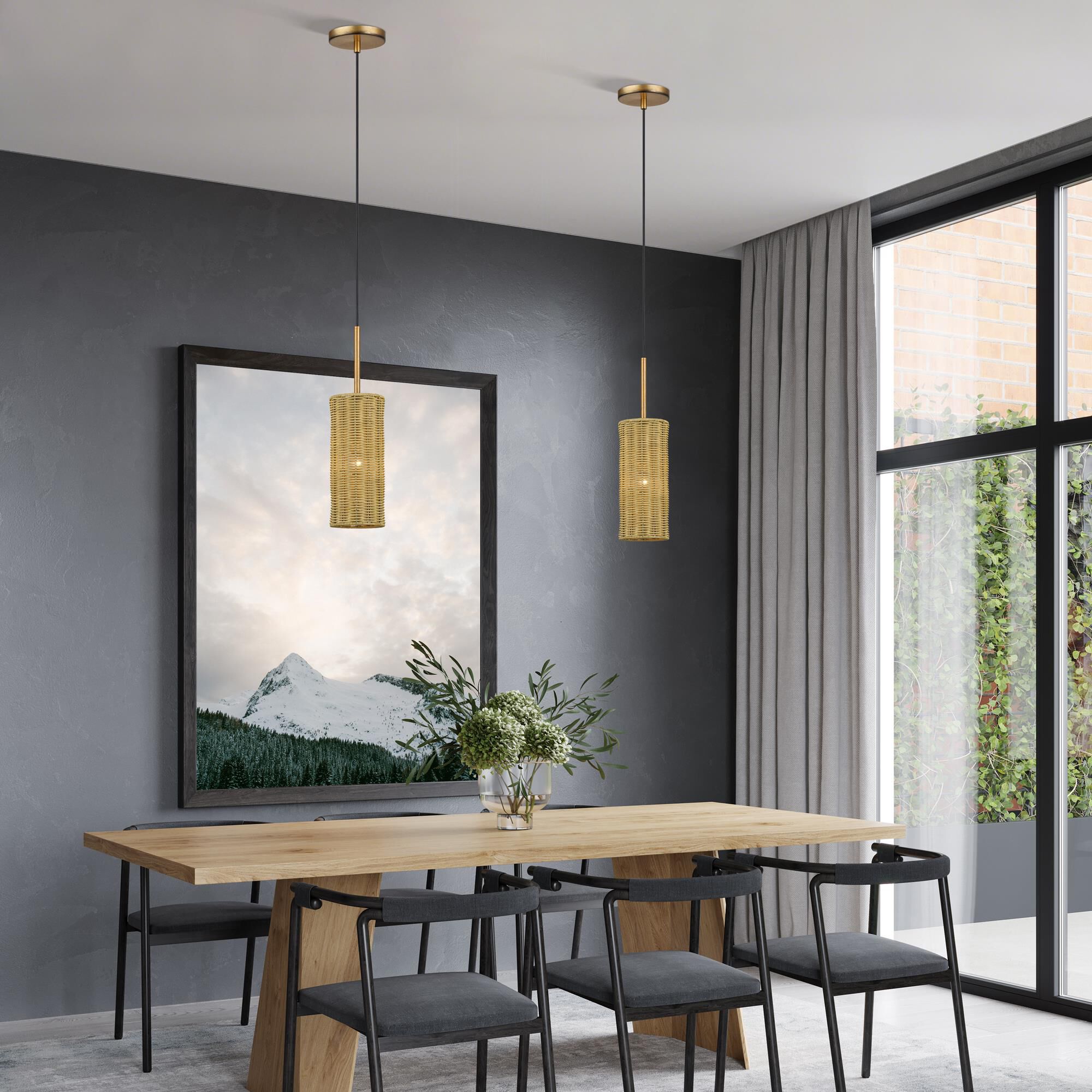 Weavington 5 Inch Mini Pendant by Livex Lighting