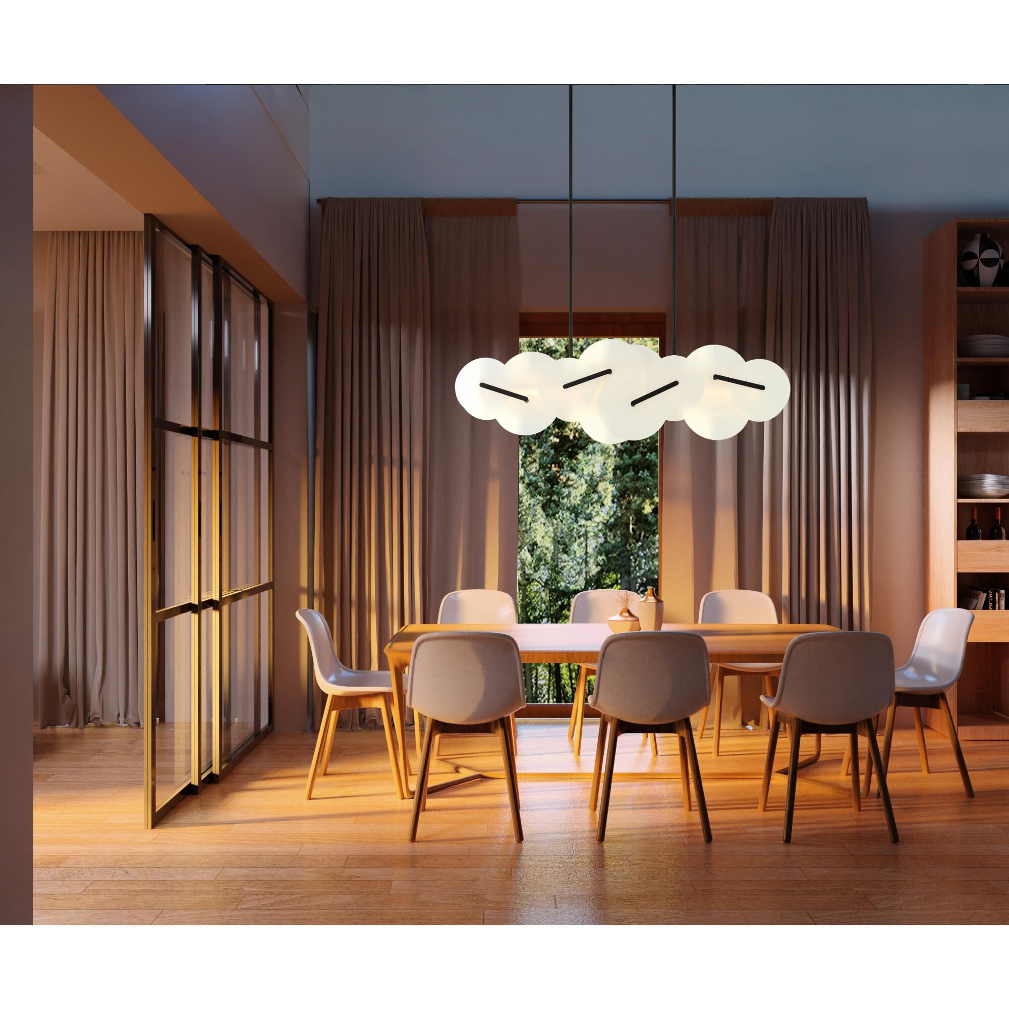 Nuvola Linear Suspension Light by Eurofase Lighting
