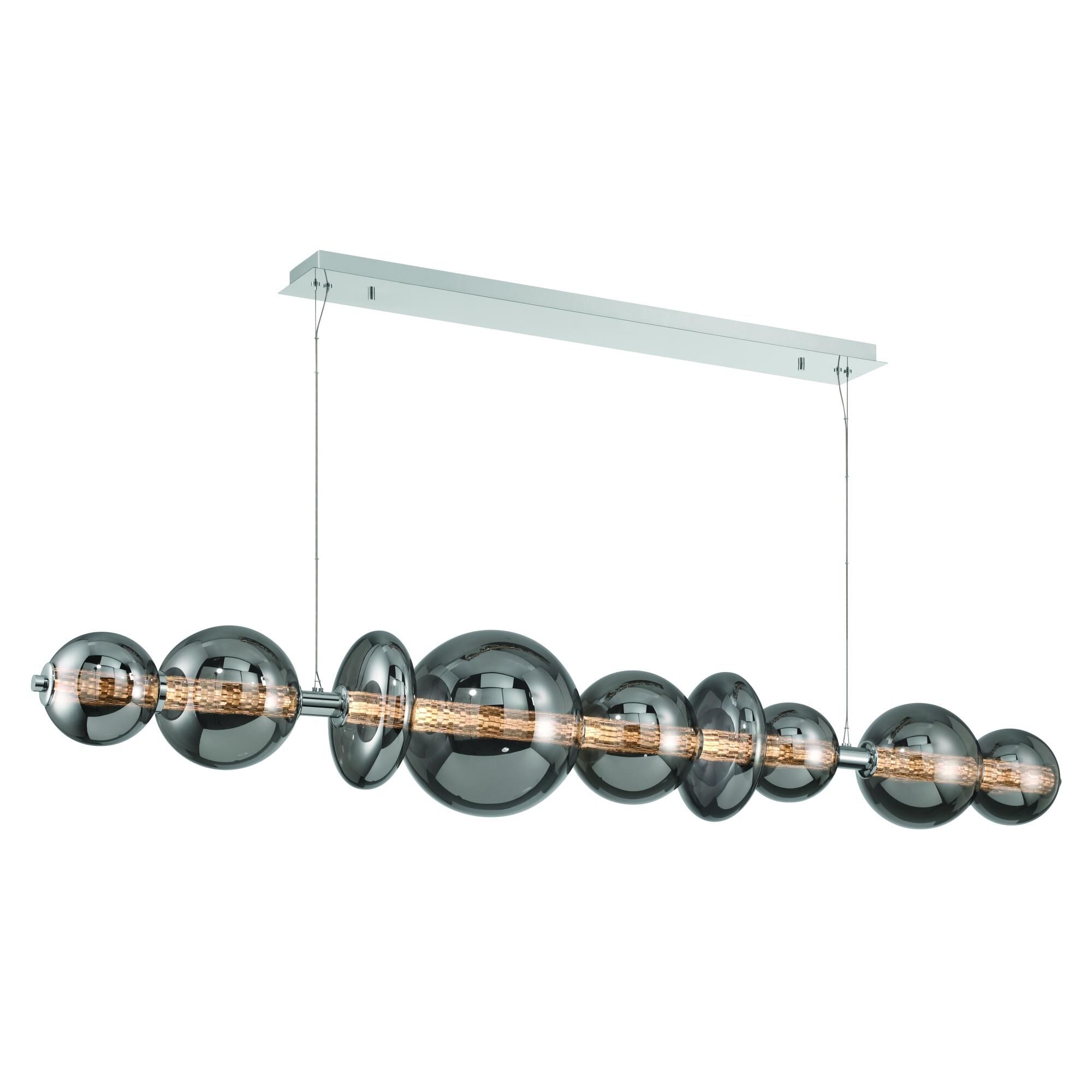 Shown in Chrome finish and Smoke  glass