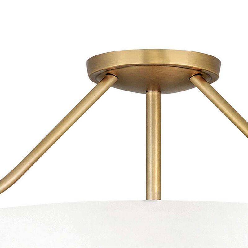 Hathaway 21 Inch 4 Light Semi Flush Mount by Hinkley