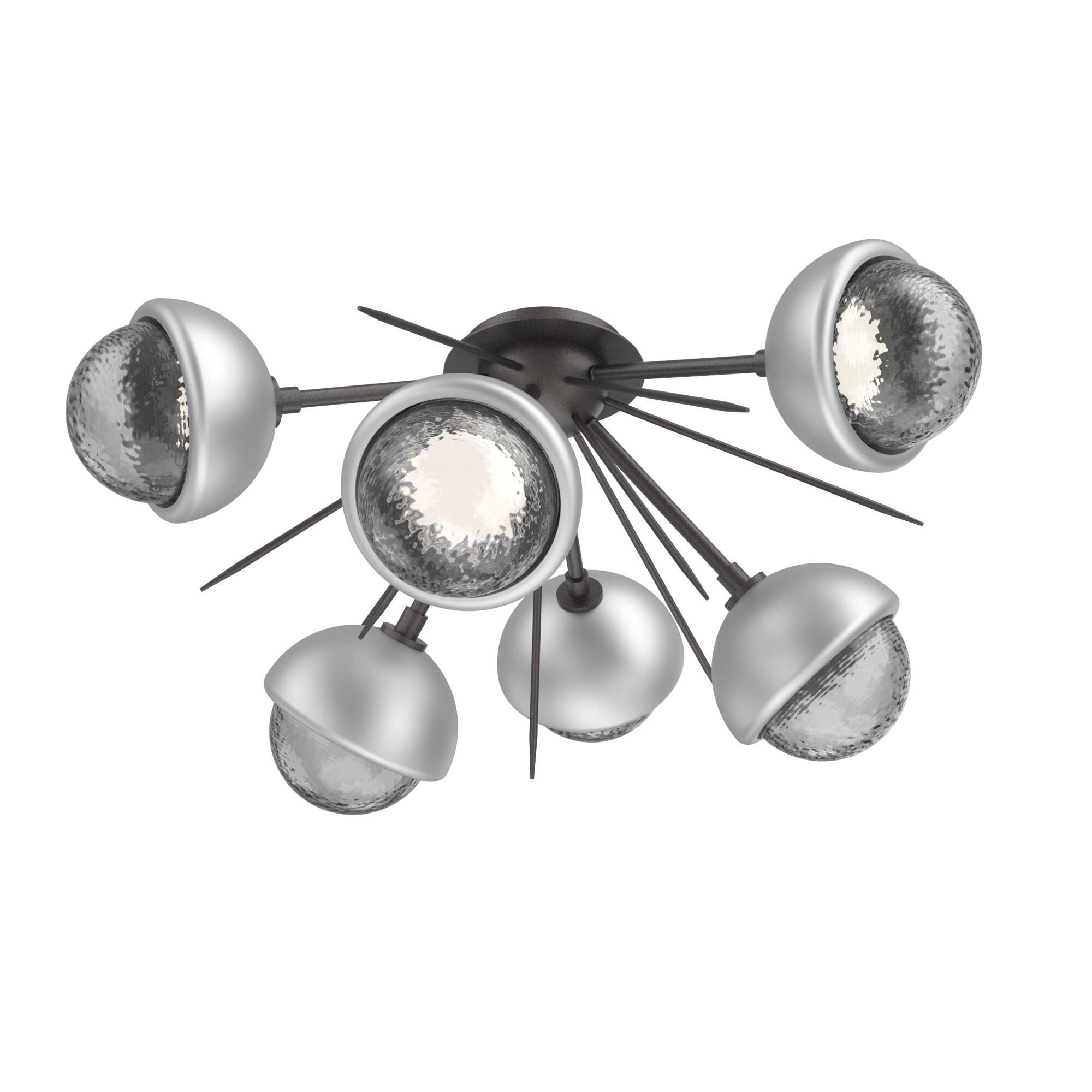 Levi Wilson Cabochon 28 Inch Semi Flush Mount by Hammerton Studio