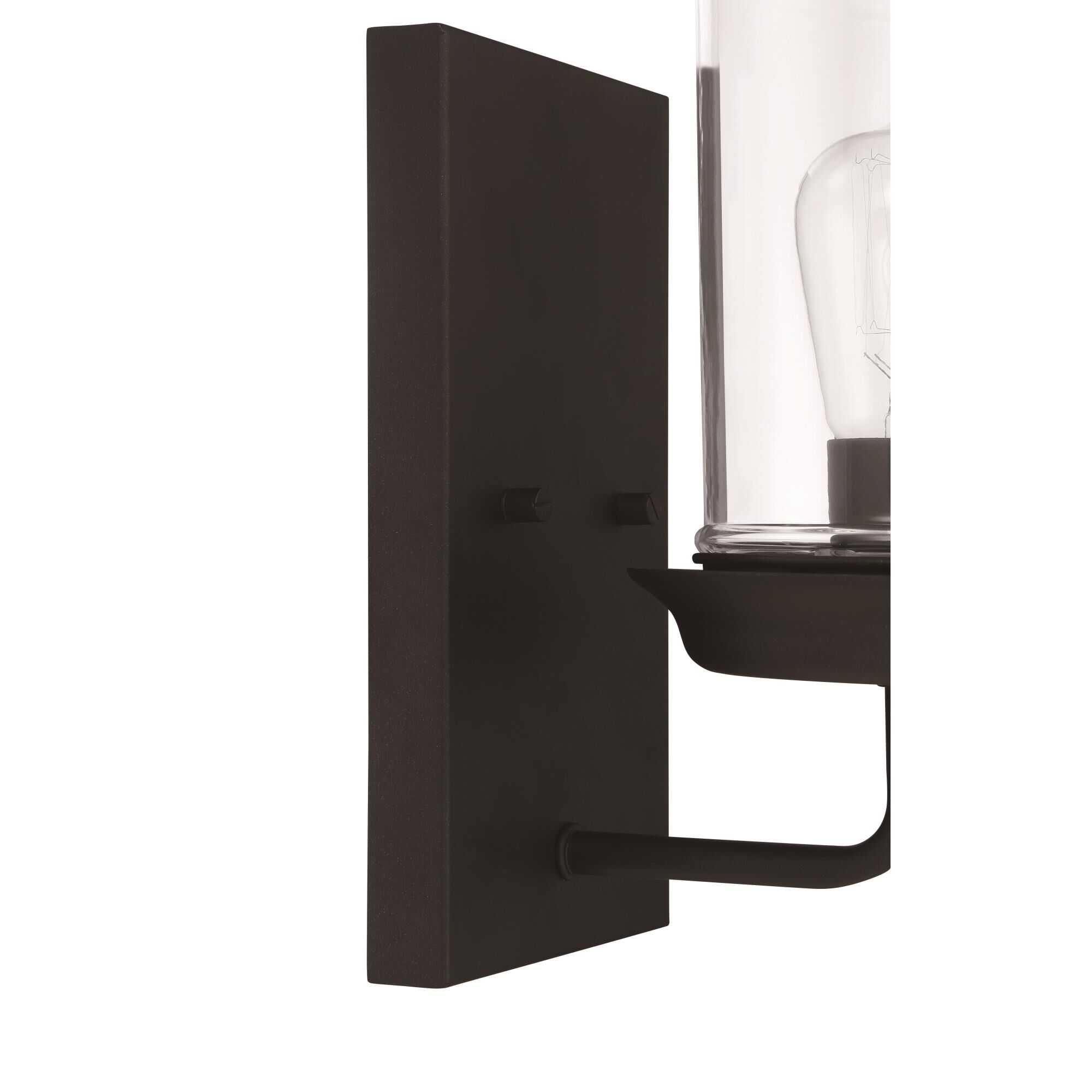 Shown in Espresso finish and Clear glass