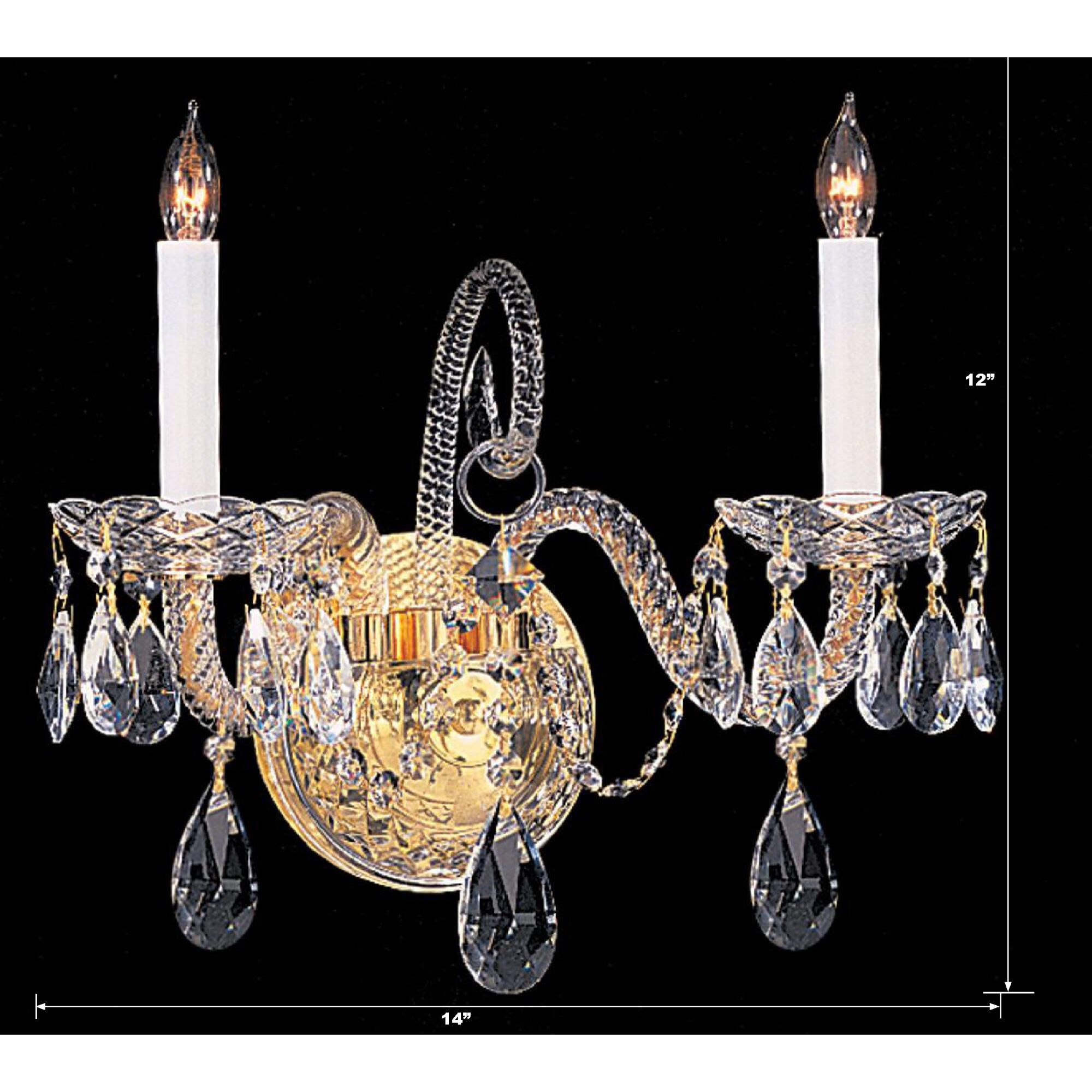 Traditional Crystal 14 Inch Wall Sconce by Crystorama