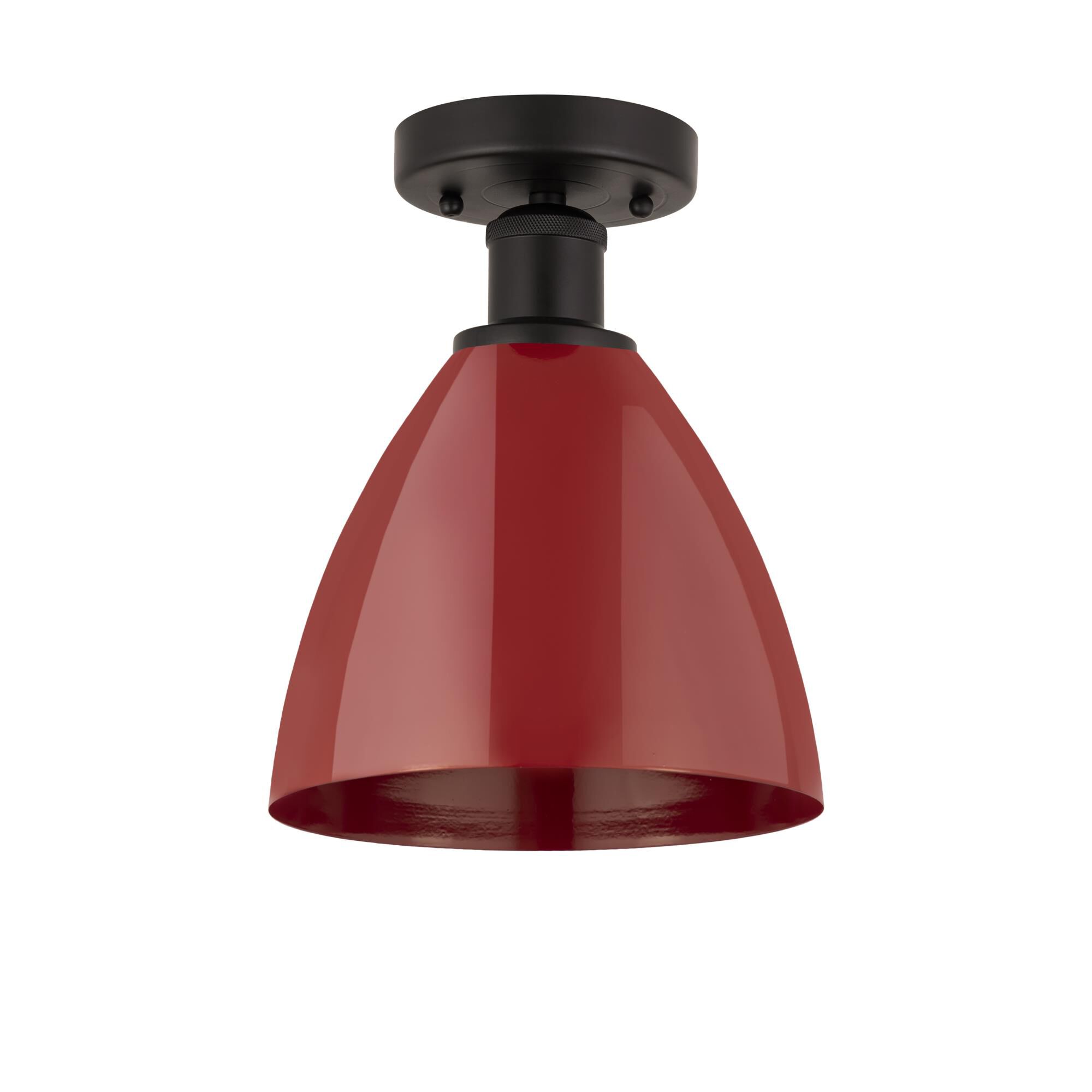 Shown in Oil Rubbed Bronze and Red finish and Red Metal shade