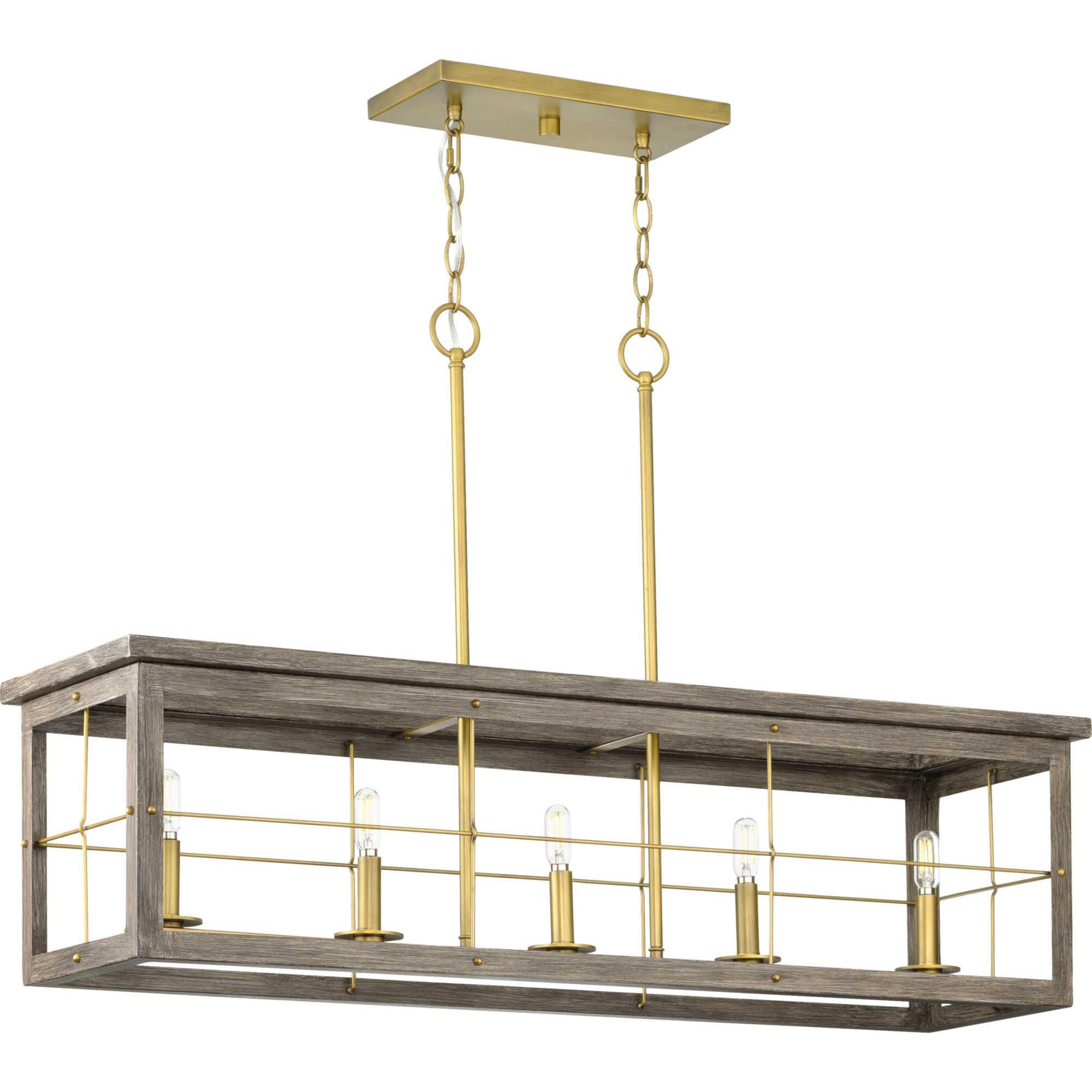 Hedgerow 40 Inch 5 Light Linear Suspension Light by Progress Lighting