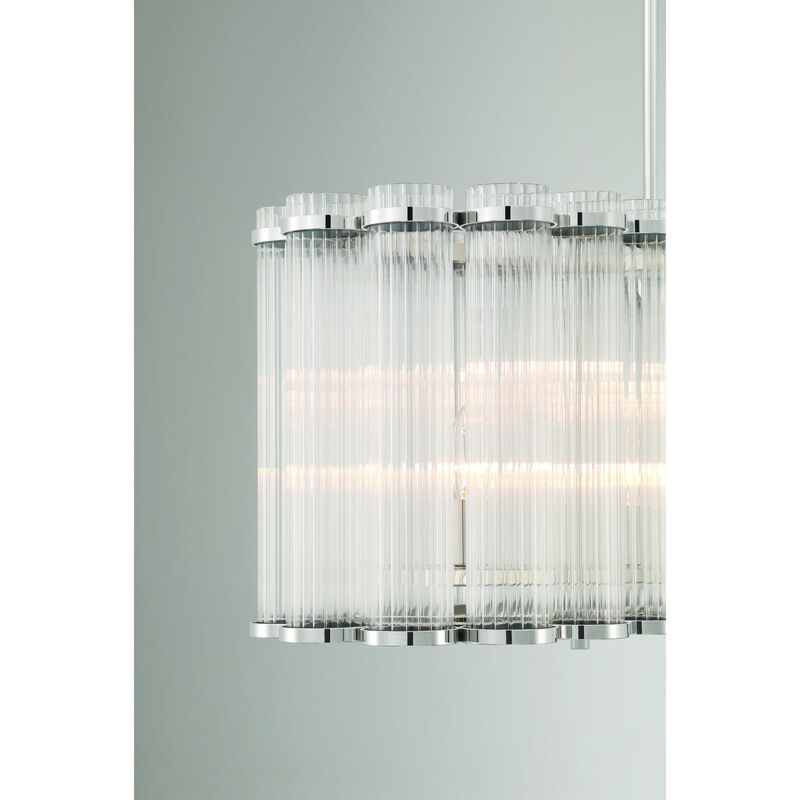 Glasbury Medium Linear Chandelier by Eurofase Lighting
