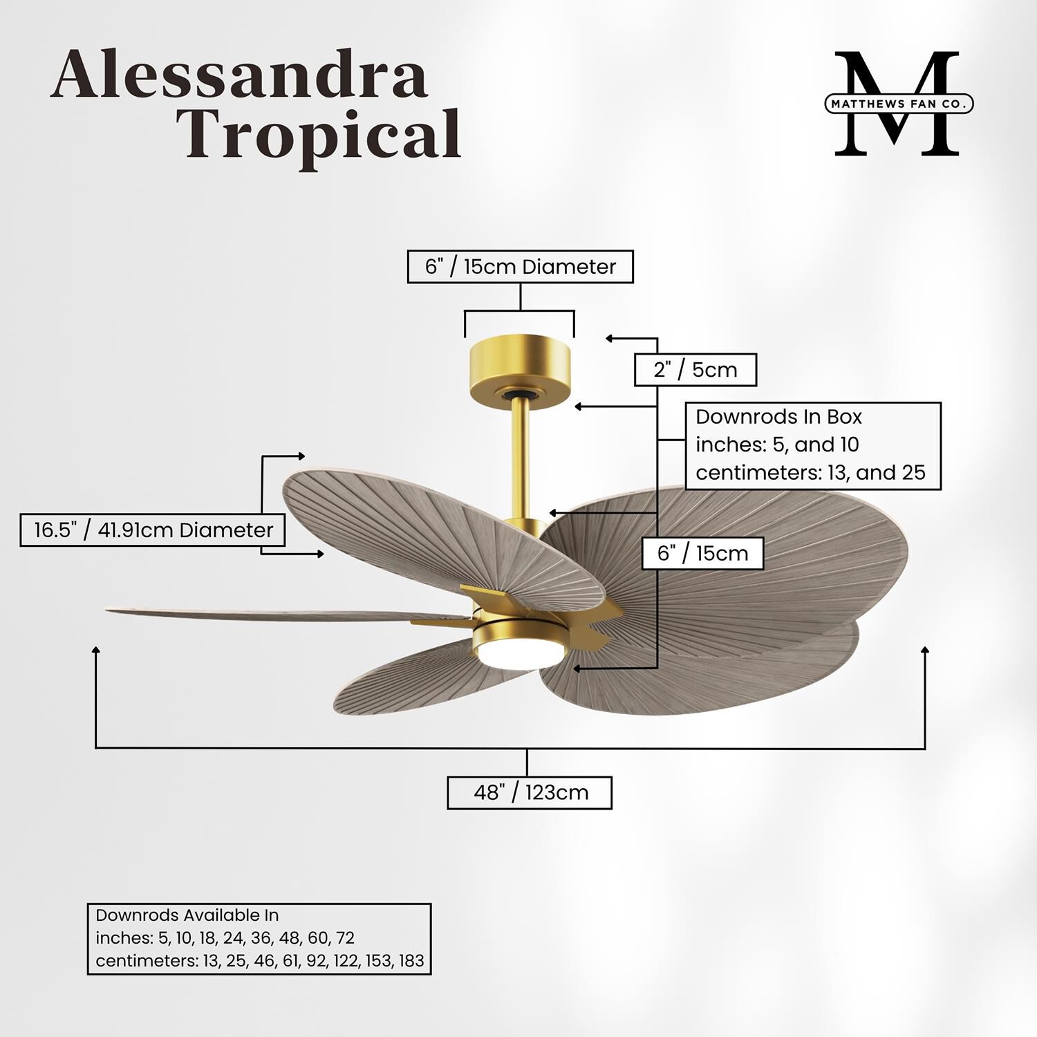 Shown in Brushed Brass finish