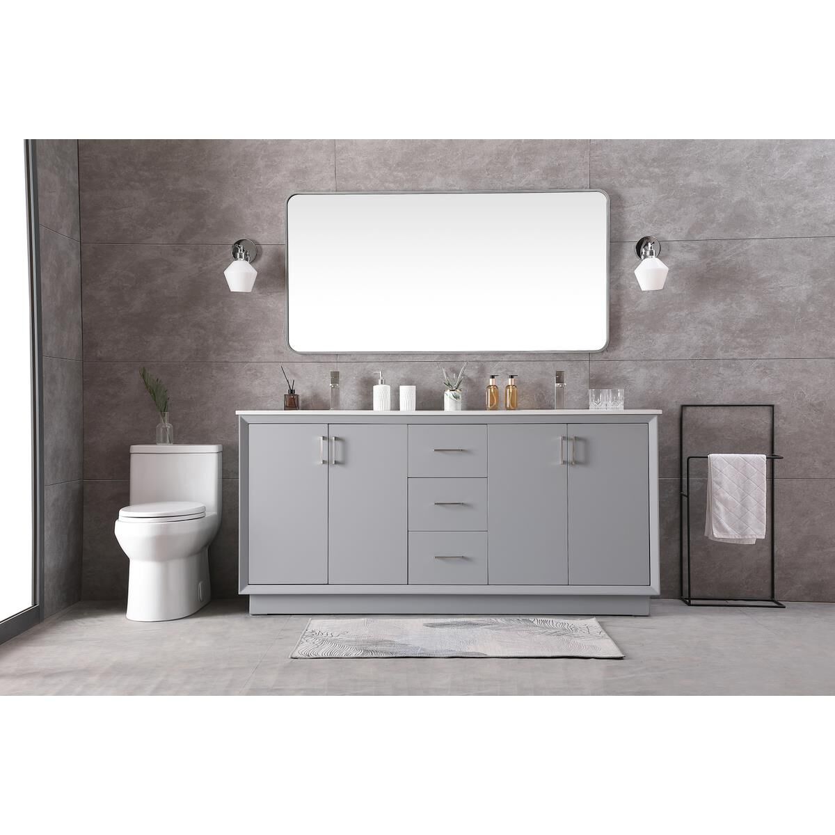 Hayes 72 Inch Bath Vanity by Elegant Decor