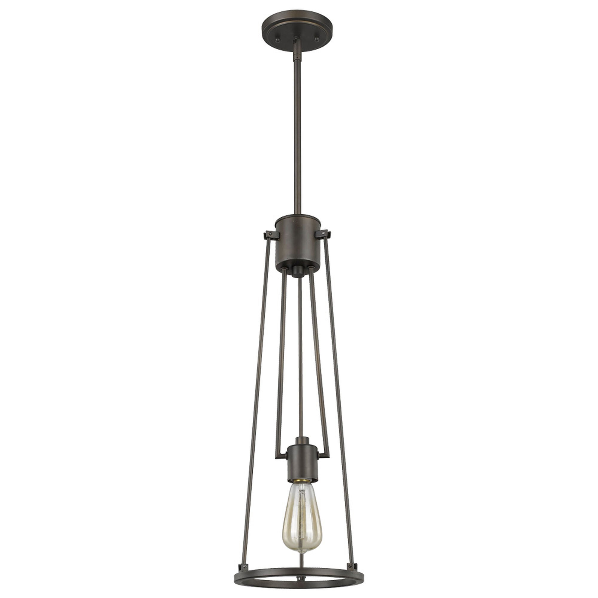 Shown in Oil Rubbed Bronze finish and -- glass and -- shade
