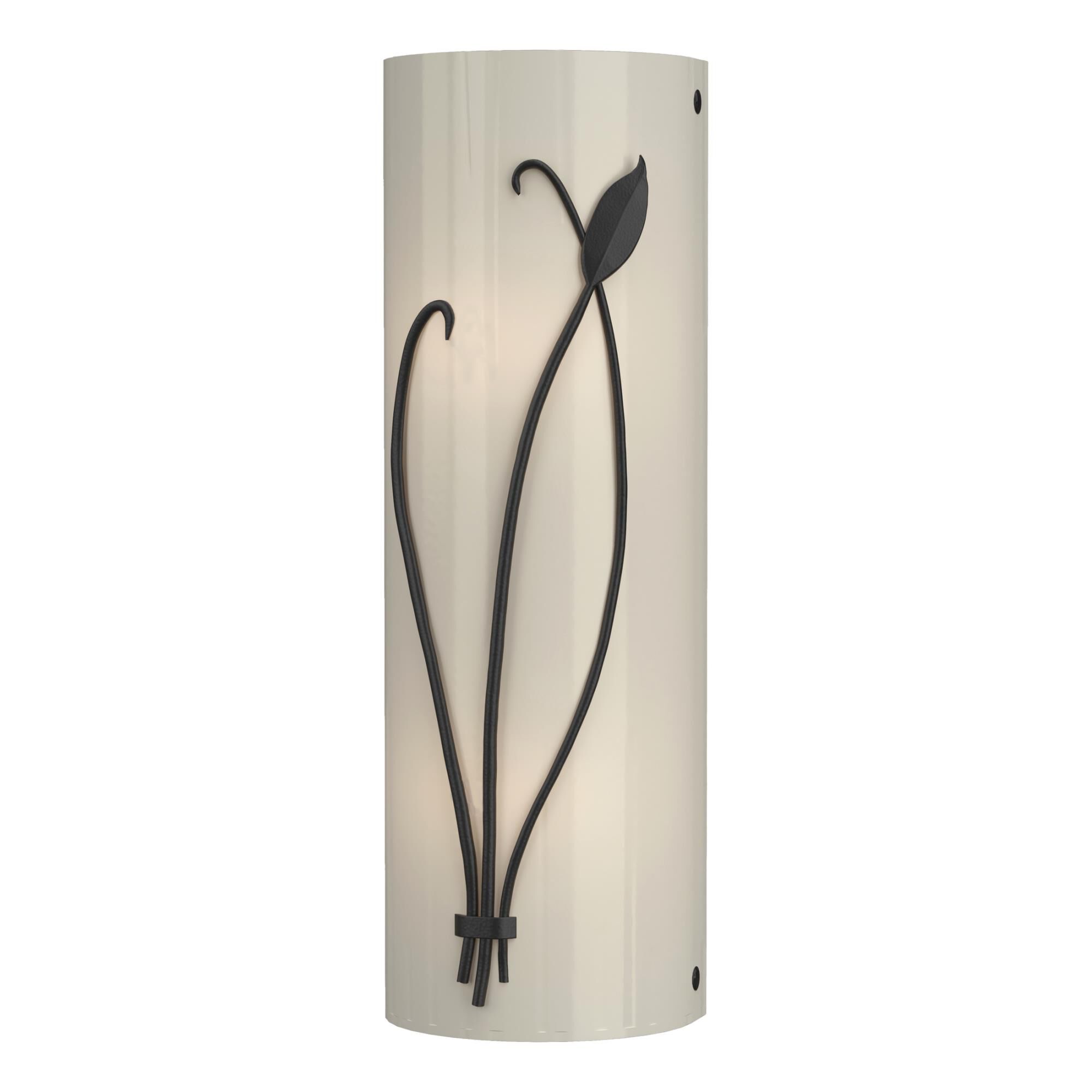 Shown in Black finish and Ivory Art  glass and Left Orientation accent