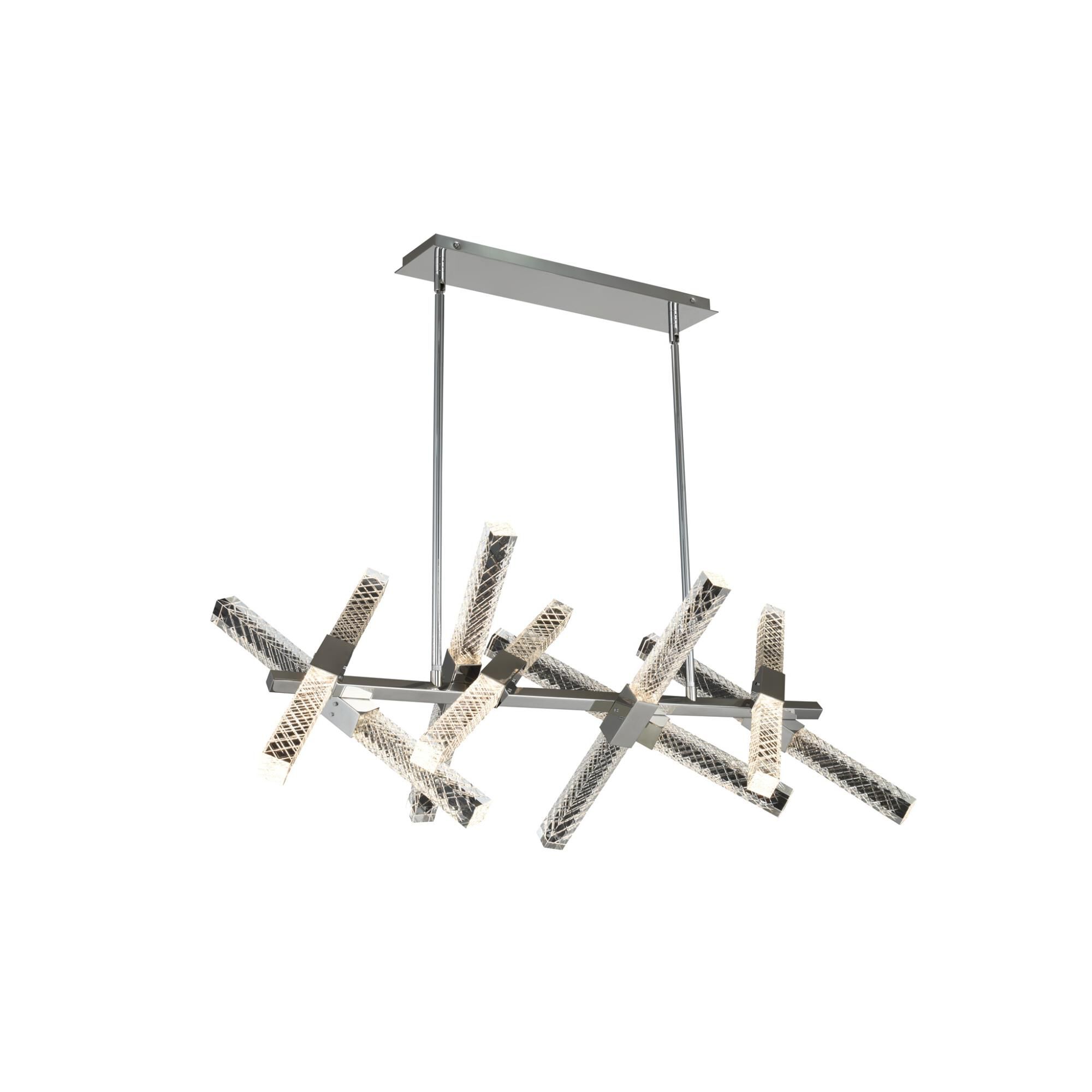 Shown in Chrome finish and Firenze crystal