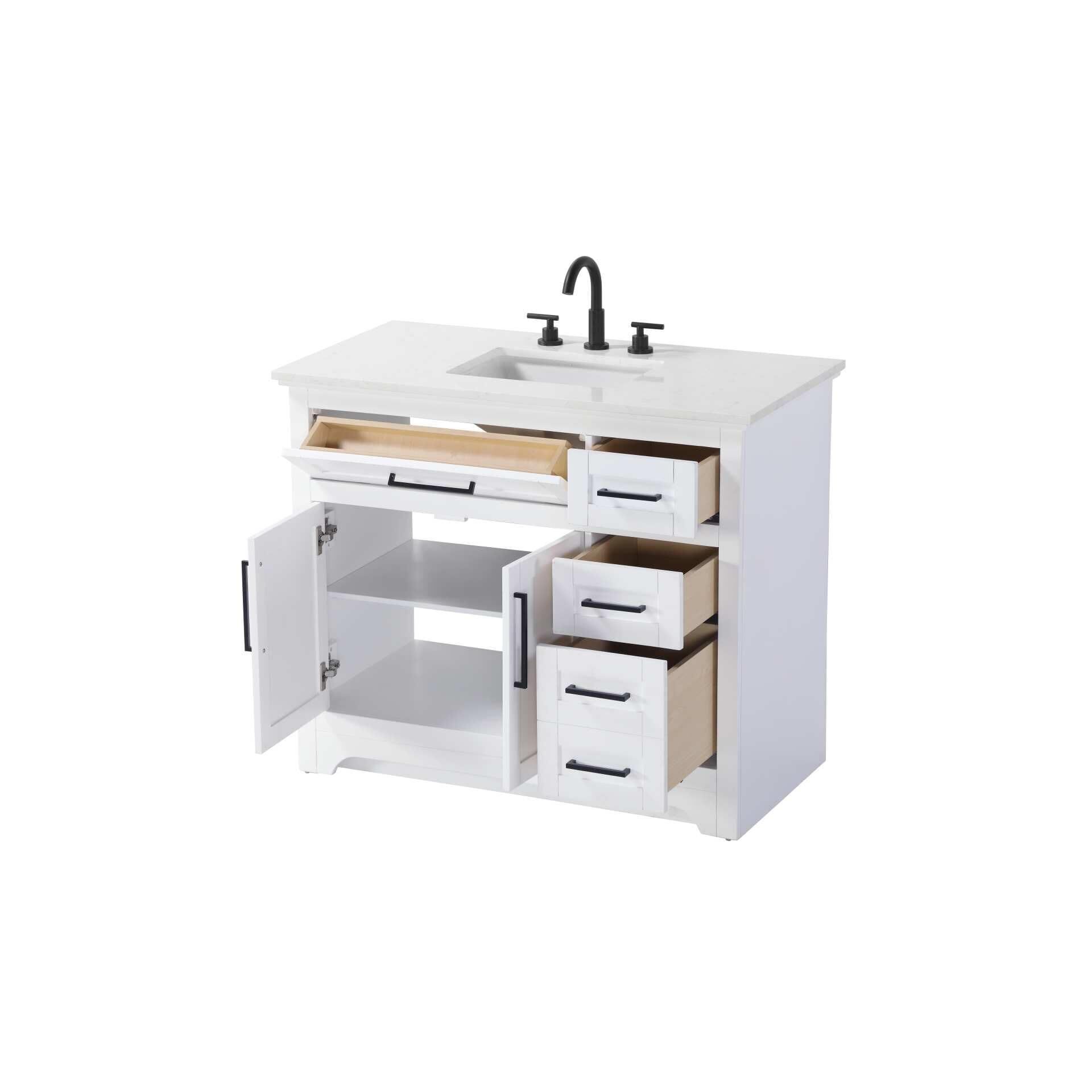 Shown in White finish