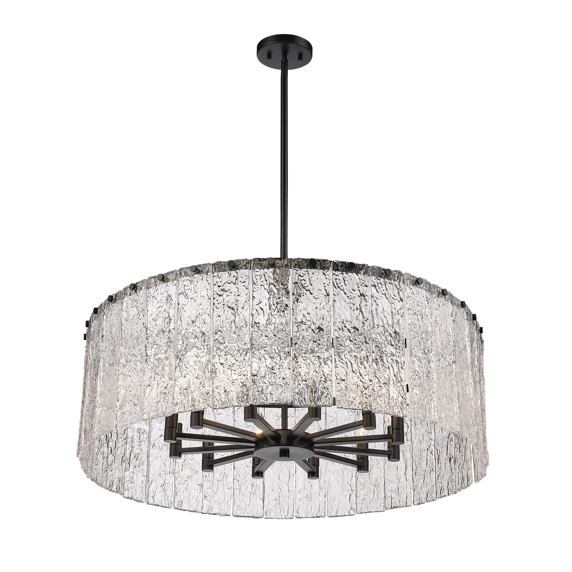 Glacier 32 Inch 12 Light Chandelier by Z-Lite