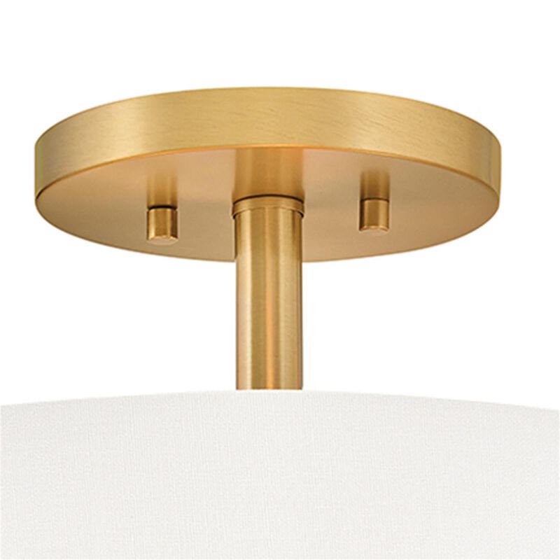 Halle 14 Inch 3 Light Semi Flush Mount by Hinkley