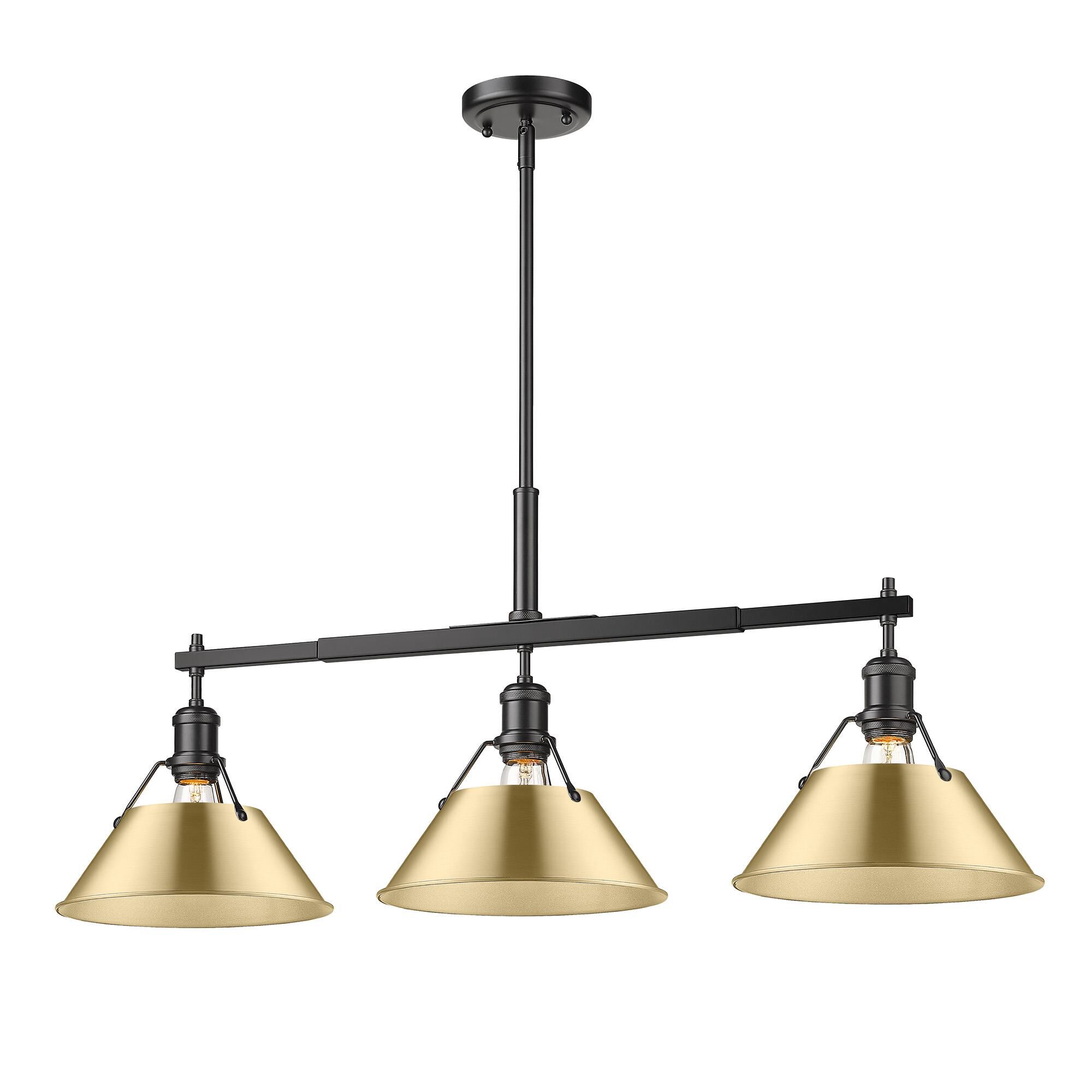 Orwell 36 Inch Linear Suspension Light by Golden Lighting