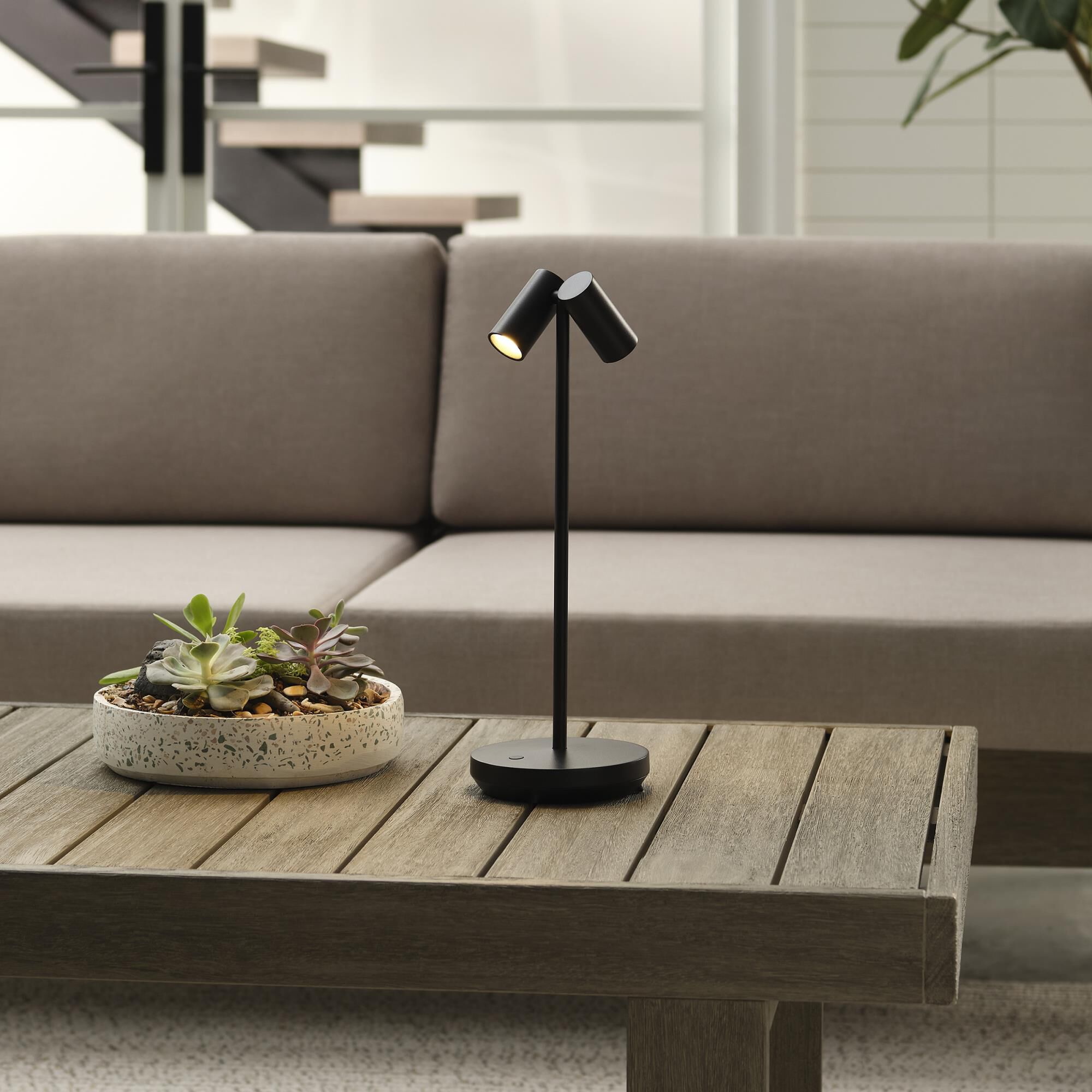 Shown in Black finish and Fluted glass