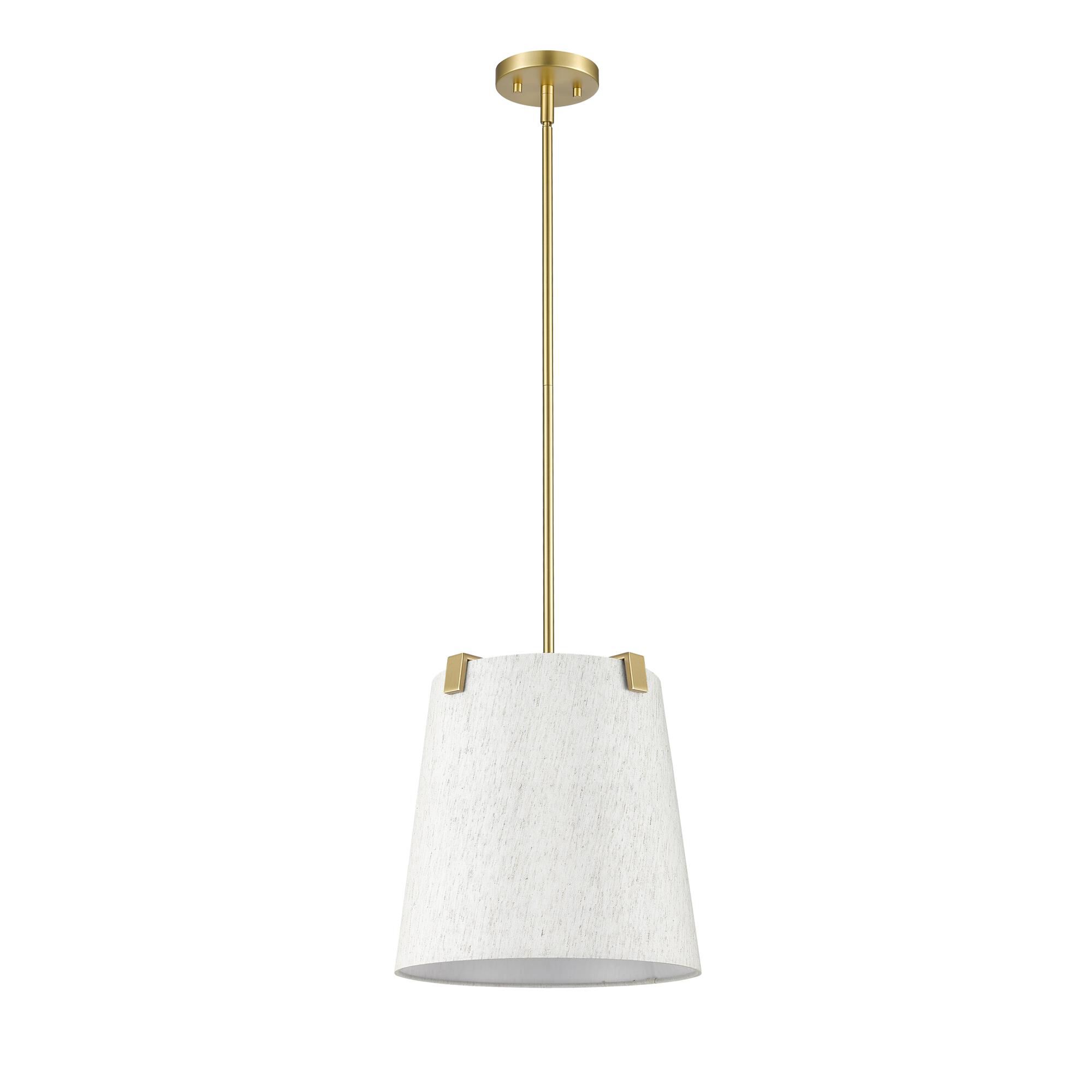 Shown in Modern Gold finish and Cream shade
