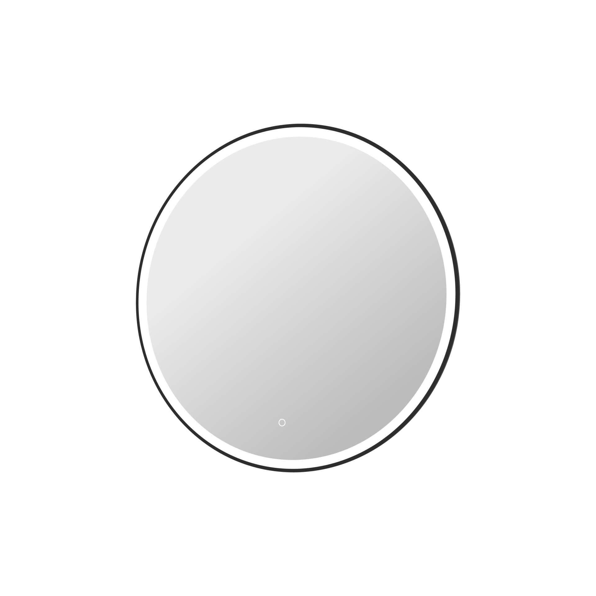 Harmoni 39 Inch Round LED Lighted Mirror by Elegant Decor