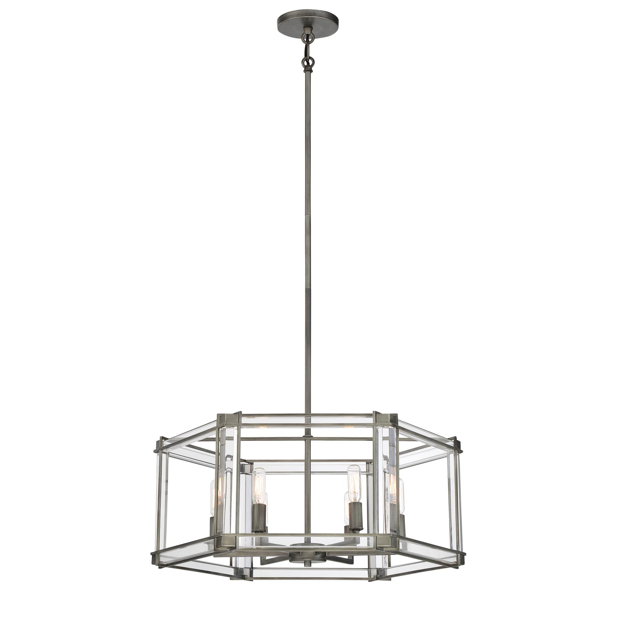 Langen Square 24 Inch 6 Light Chandelier by Minka Lavery