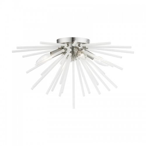 Uptown 20 Inch 4 Light Flush Mount by Livex Lighting