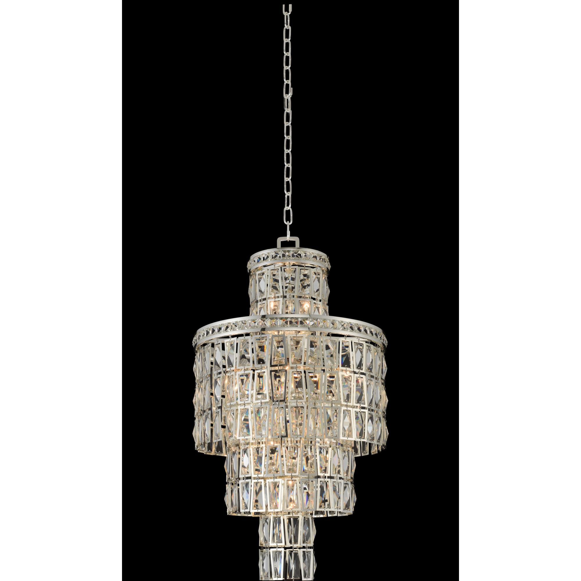 Shown in Silver finish and Firenze Clear crystal