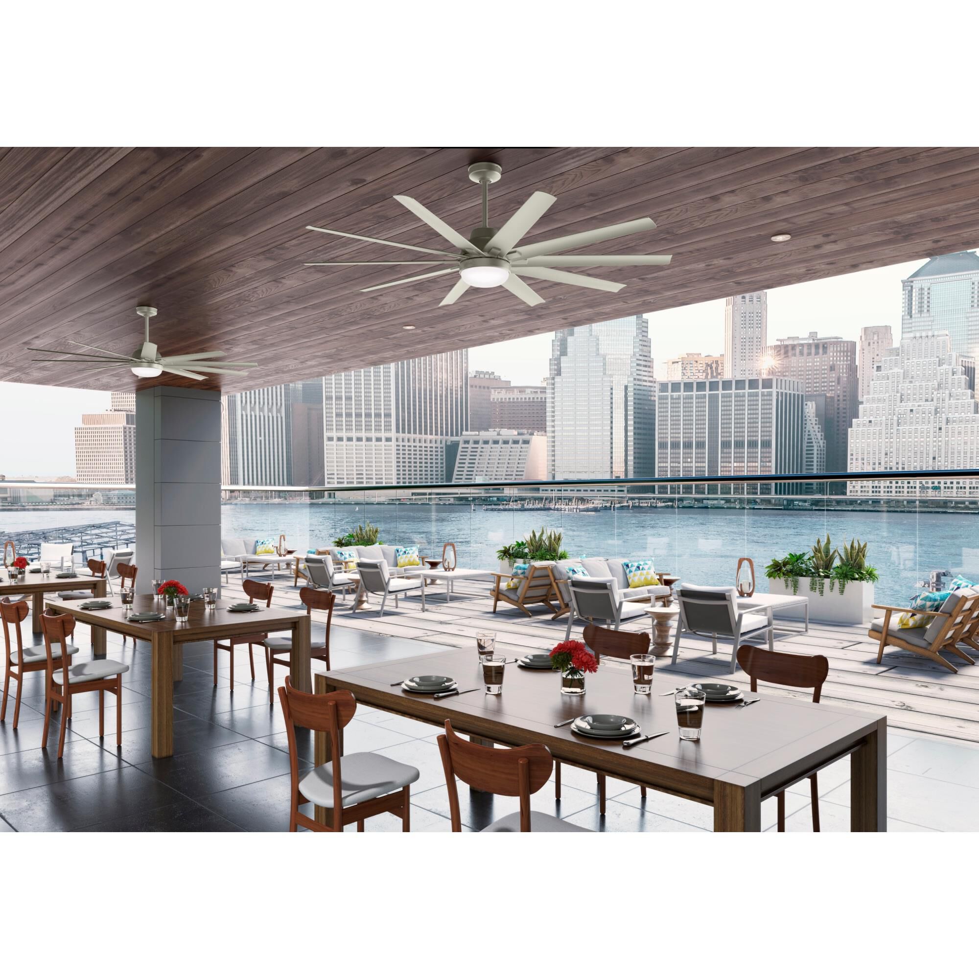 Overton 72 Inch Ceiling Fan with Light Kit by Hunter Fan