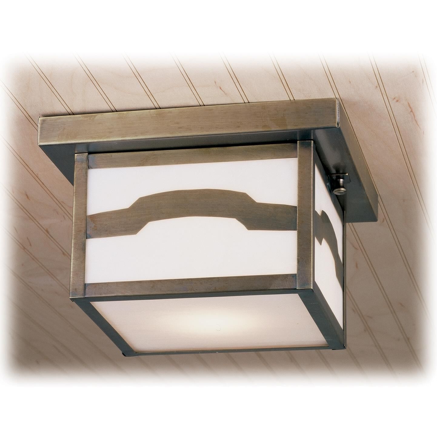 Hyde Park Mountain View 14 Inch 1 Light Flush Mount by Meyda Lighting