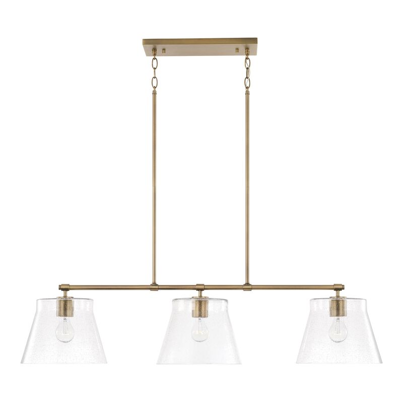 Baker 44 Inch 3 Light Linear Suspension Light by Homeplace by Capital Lighting Fixture Company