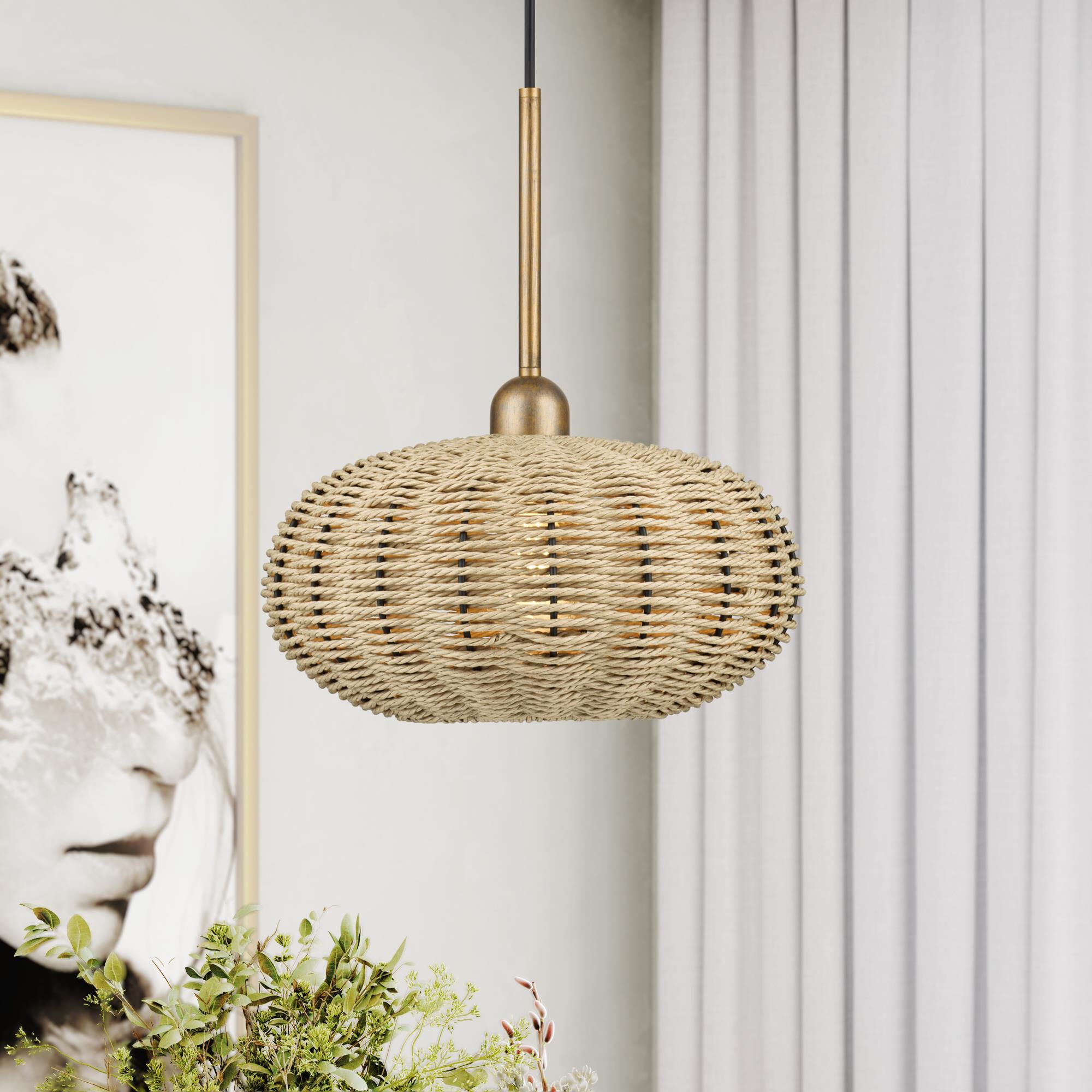 Summervine 12 Inch Mini Pendant by Livex Lighting