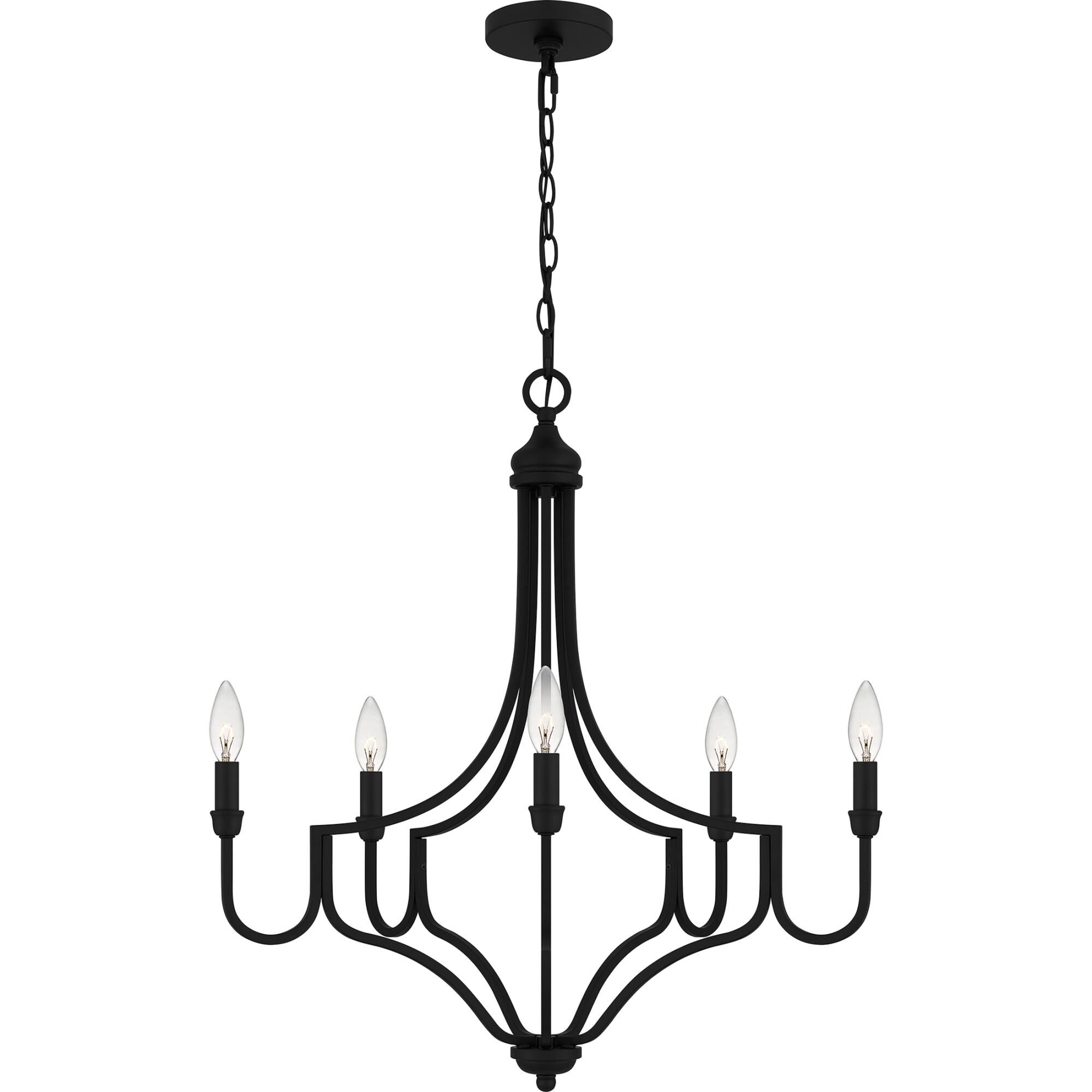 Mabel 26 Inch 5 Light Chandelier by Quoizel