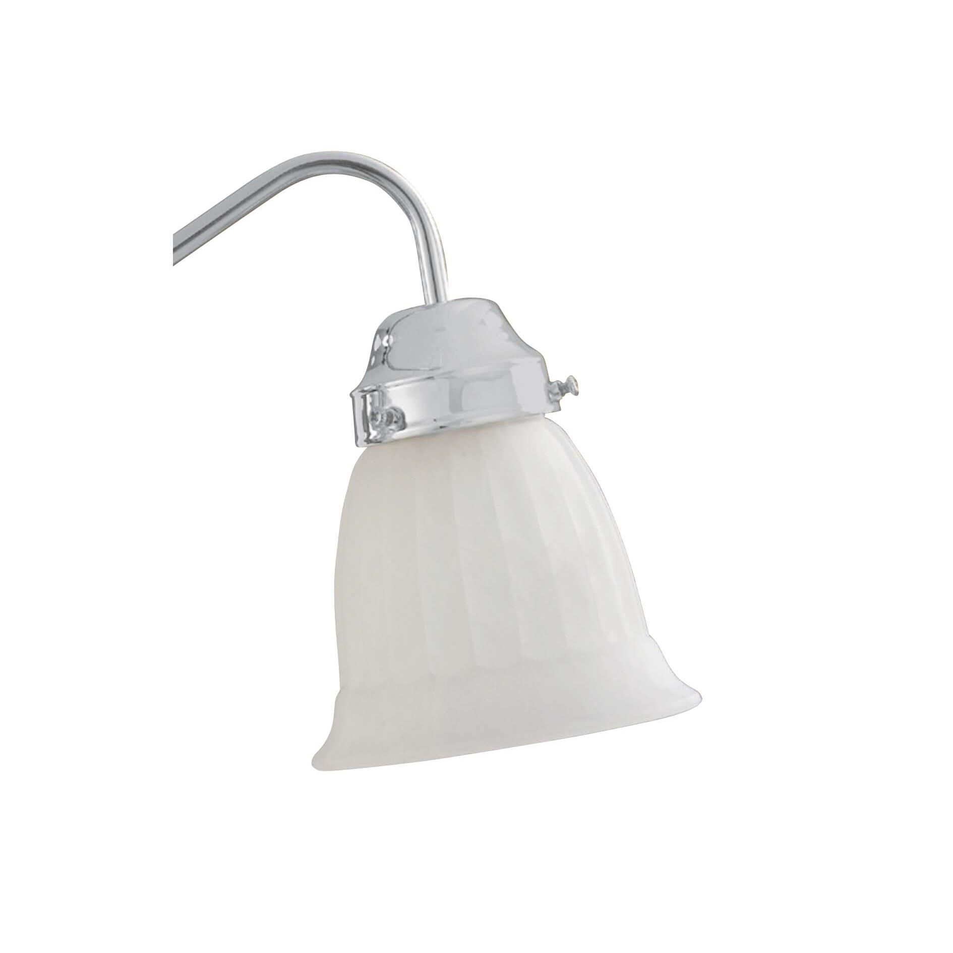 Shown with White Frosted glass