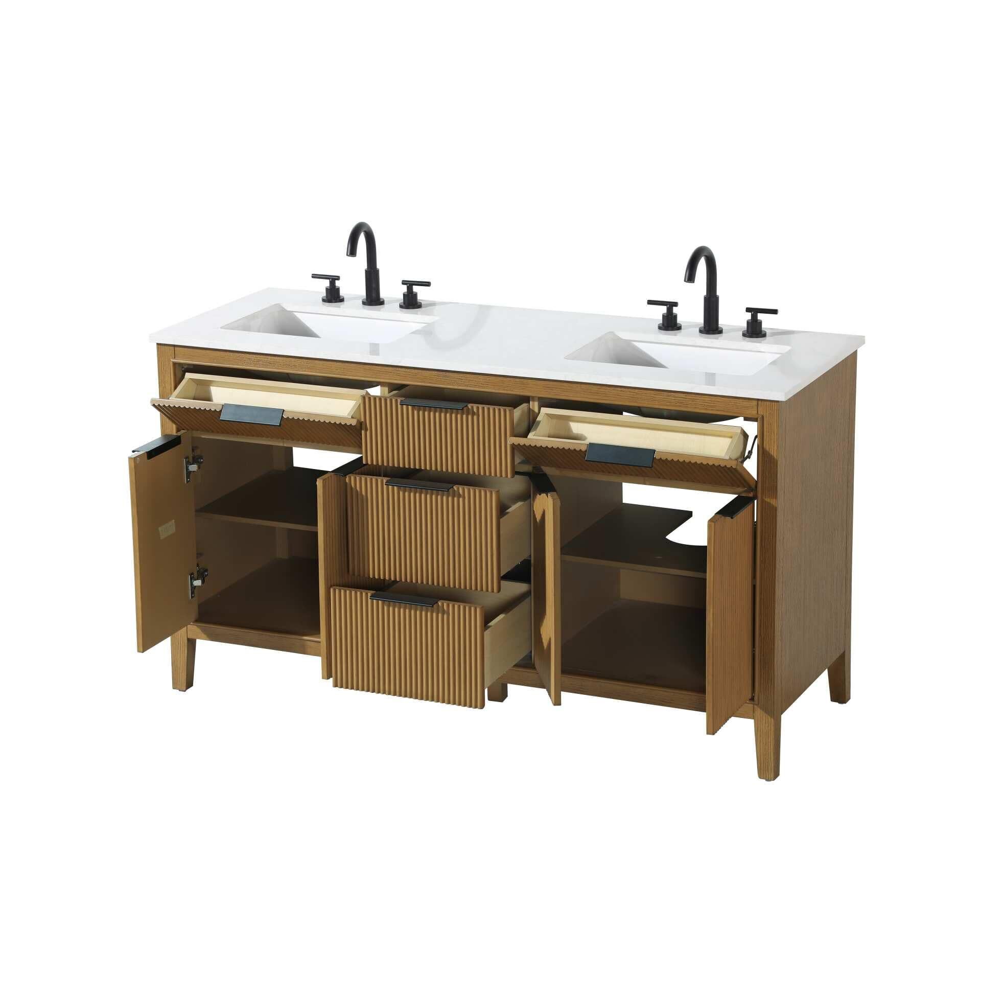 Langston 60 Inch Bath Vanity by Elegant Decor
