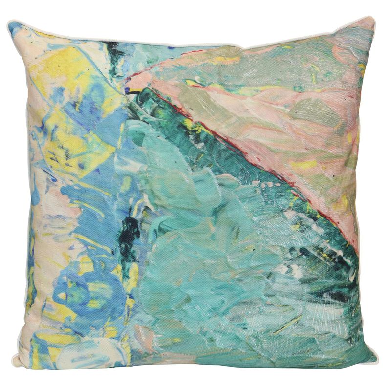 Tamara Day Pastel Coastal 24 Inch Decorative Pillow by Stylecraft