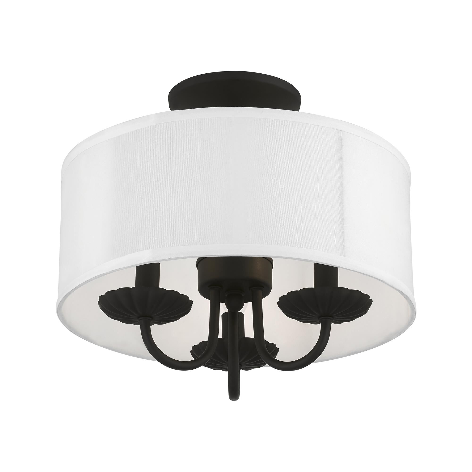Brookdale 3 Light Semi Flush Mount by Livex Lighting