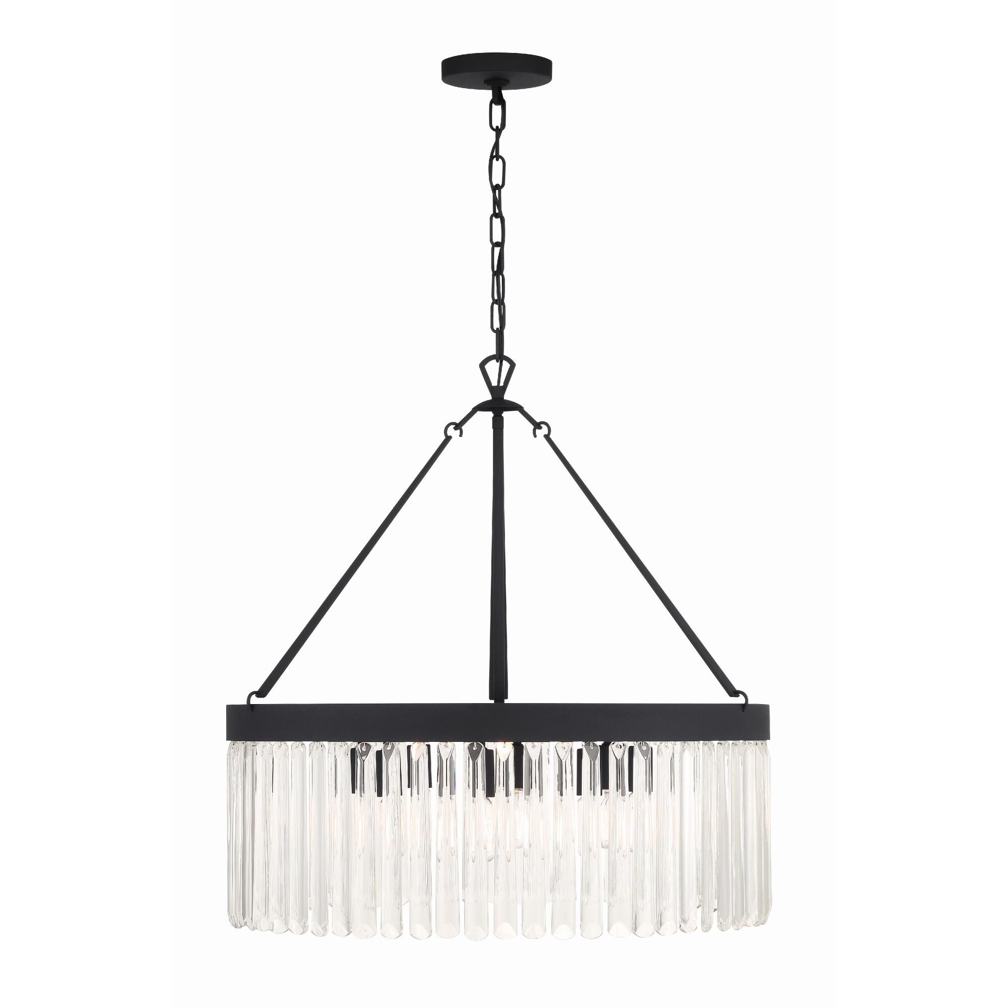 Emory 24 Inch 8 Light Chandelier by Crystorama