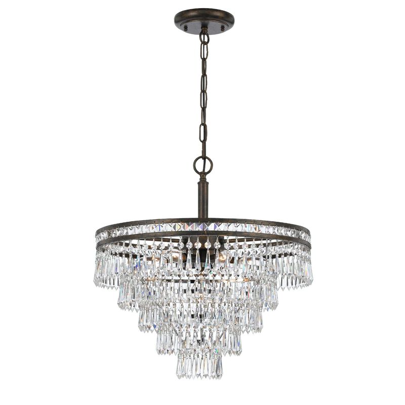 Mercer Medium Pendant Light by Crystorama