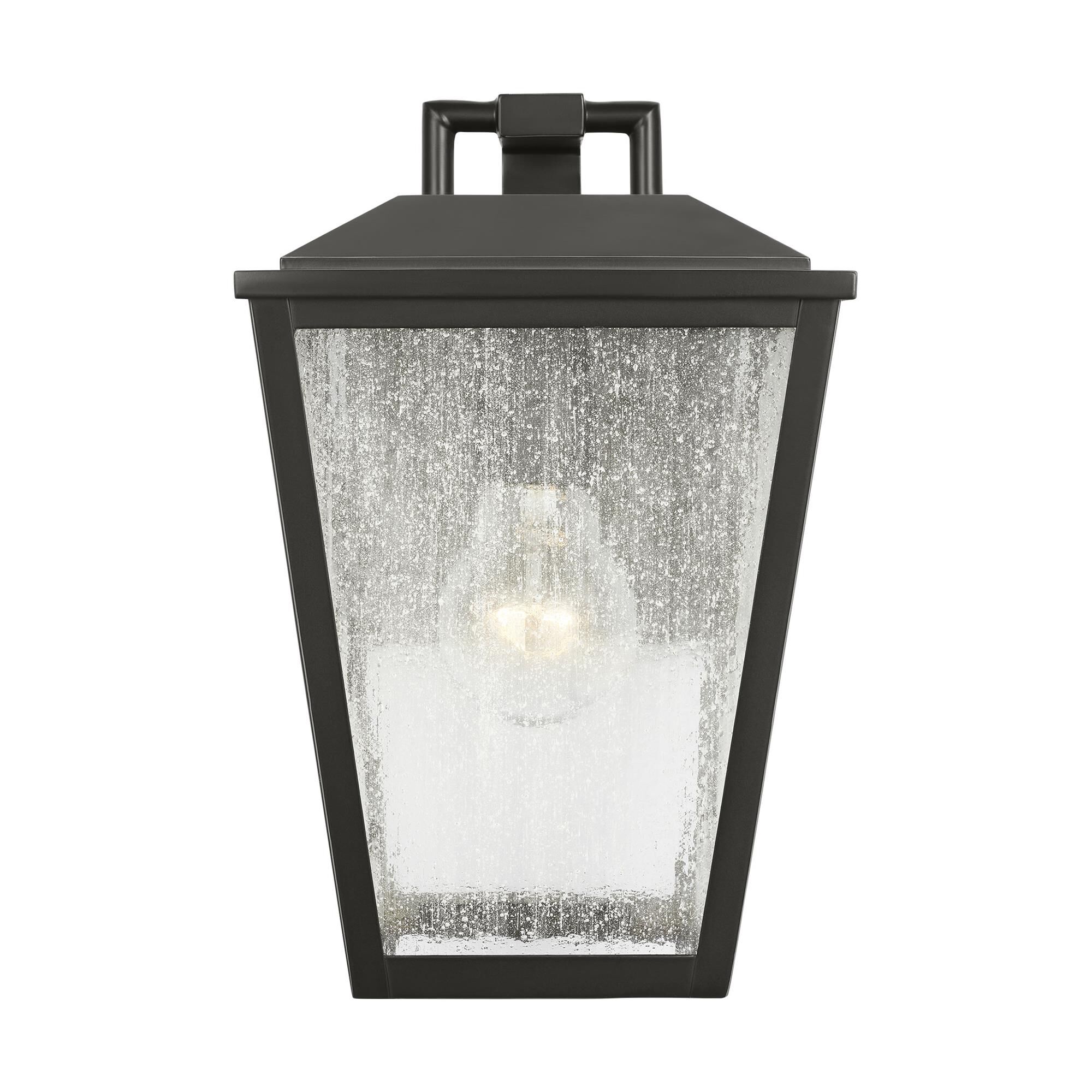Shown in Antique Bronze finish and Clear Seeded glass