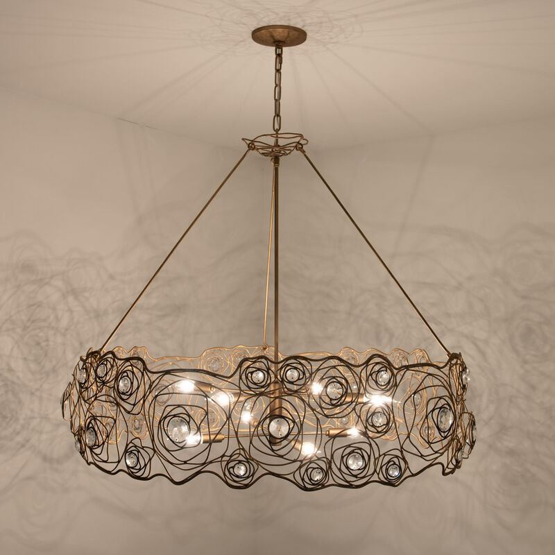 Ron Henderson Ethereal Rose Chandelier by Varaluz